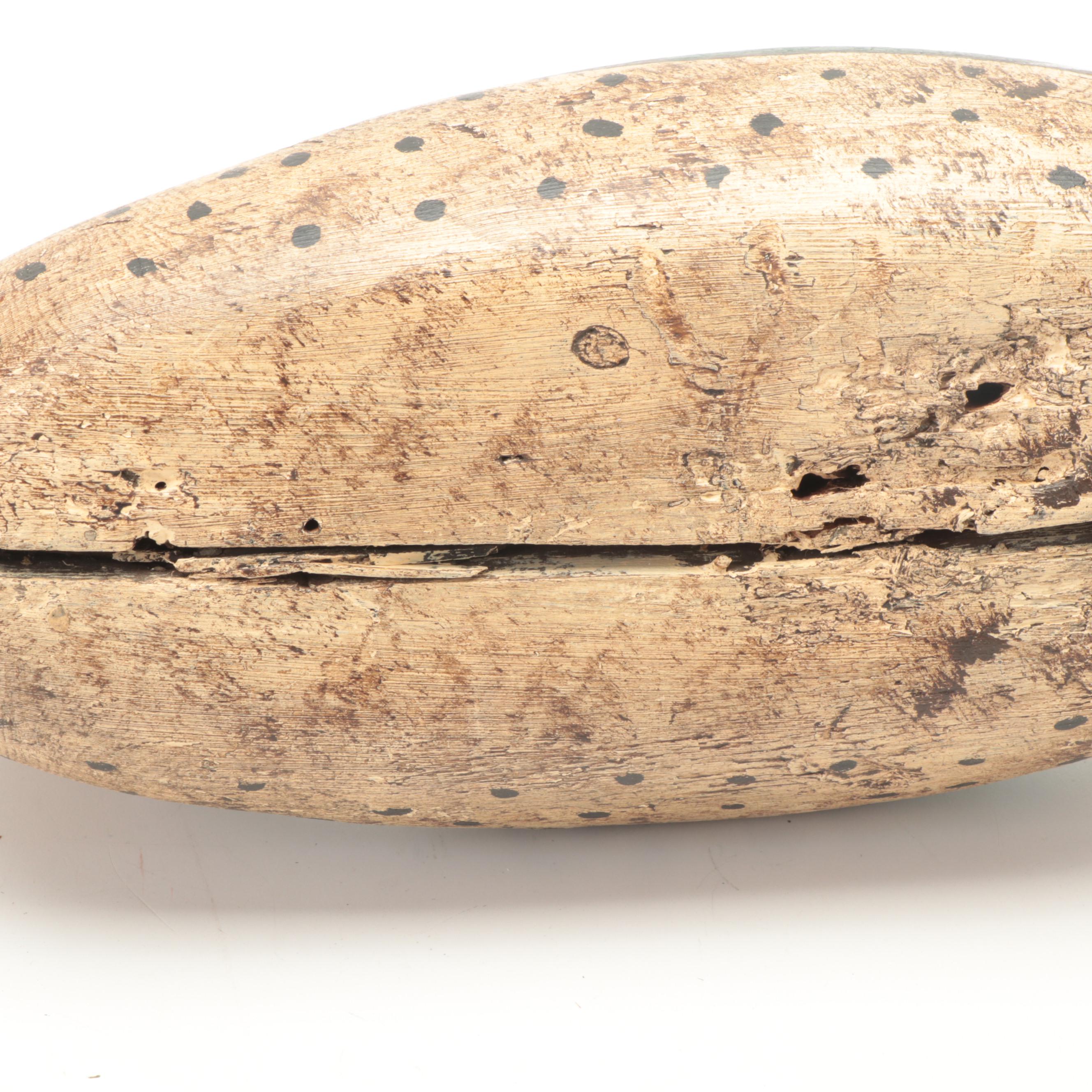 Hand-Carved and Painted Wooden Duck Decoys, Late 20th Century