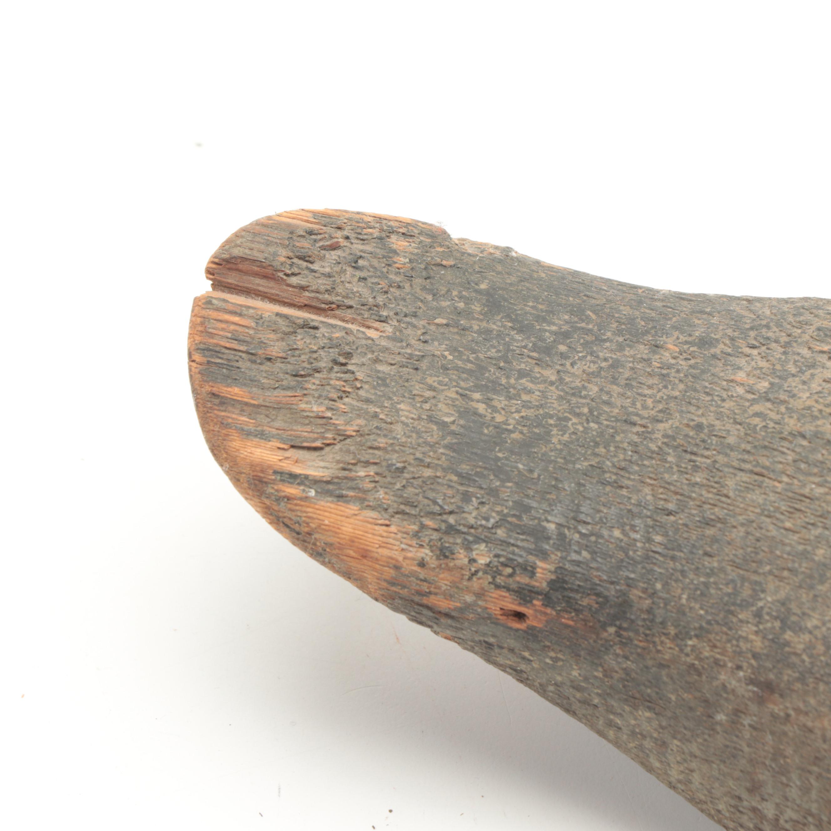 Hand-Carved and Painted Wooden Duck Decoys, Late 20th Century