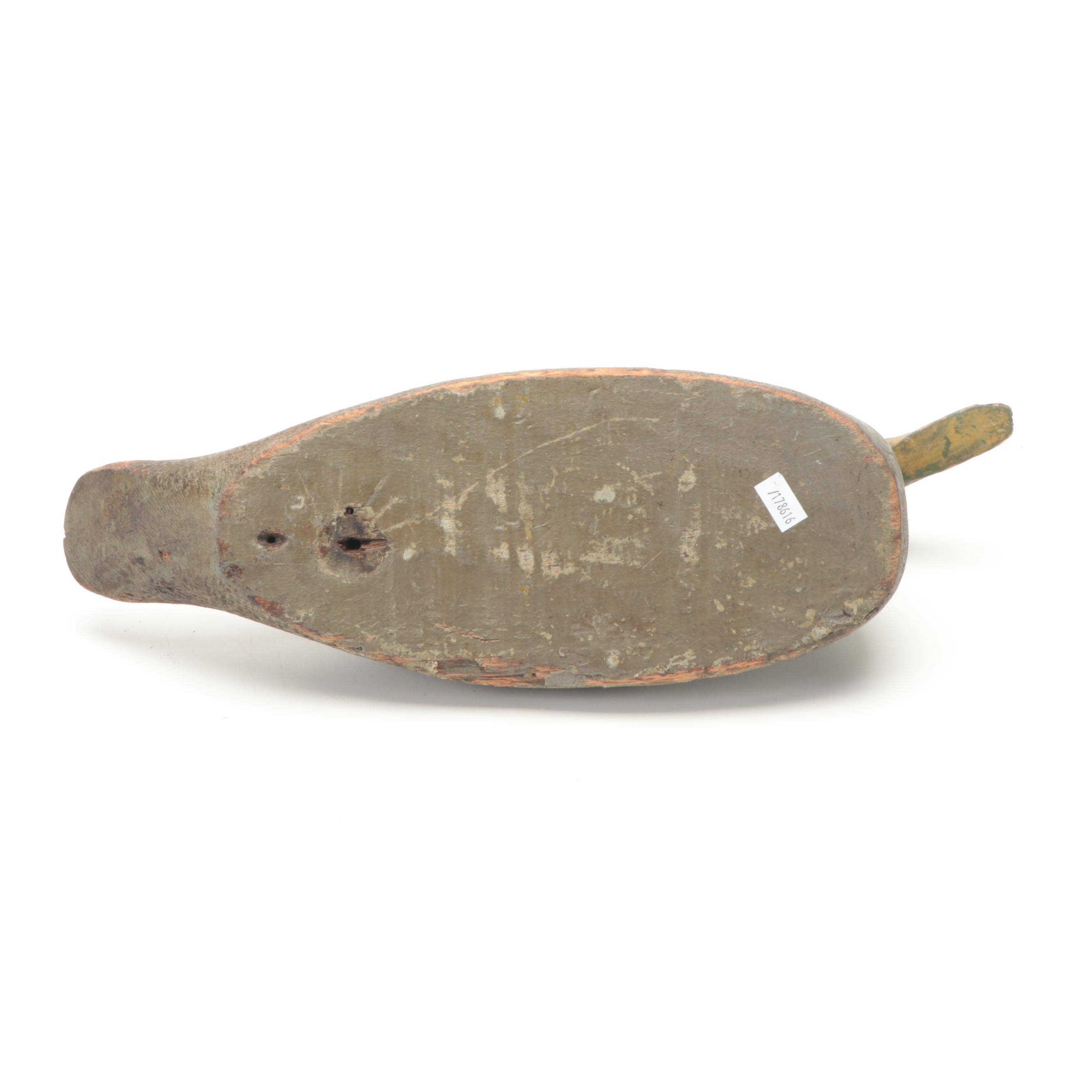 Hand-Carved and Painted Wooden Duck Decoys, Late 20th Century