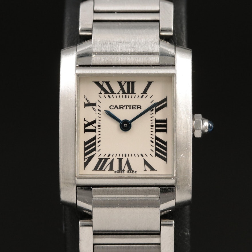 Cartier Tank Francaise Stainless Steel Wristwatch