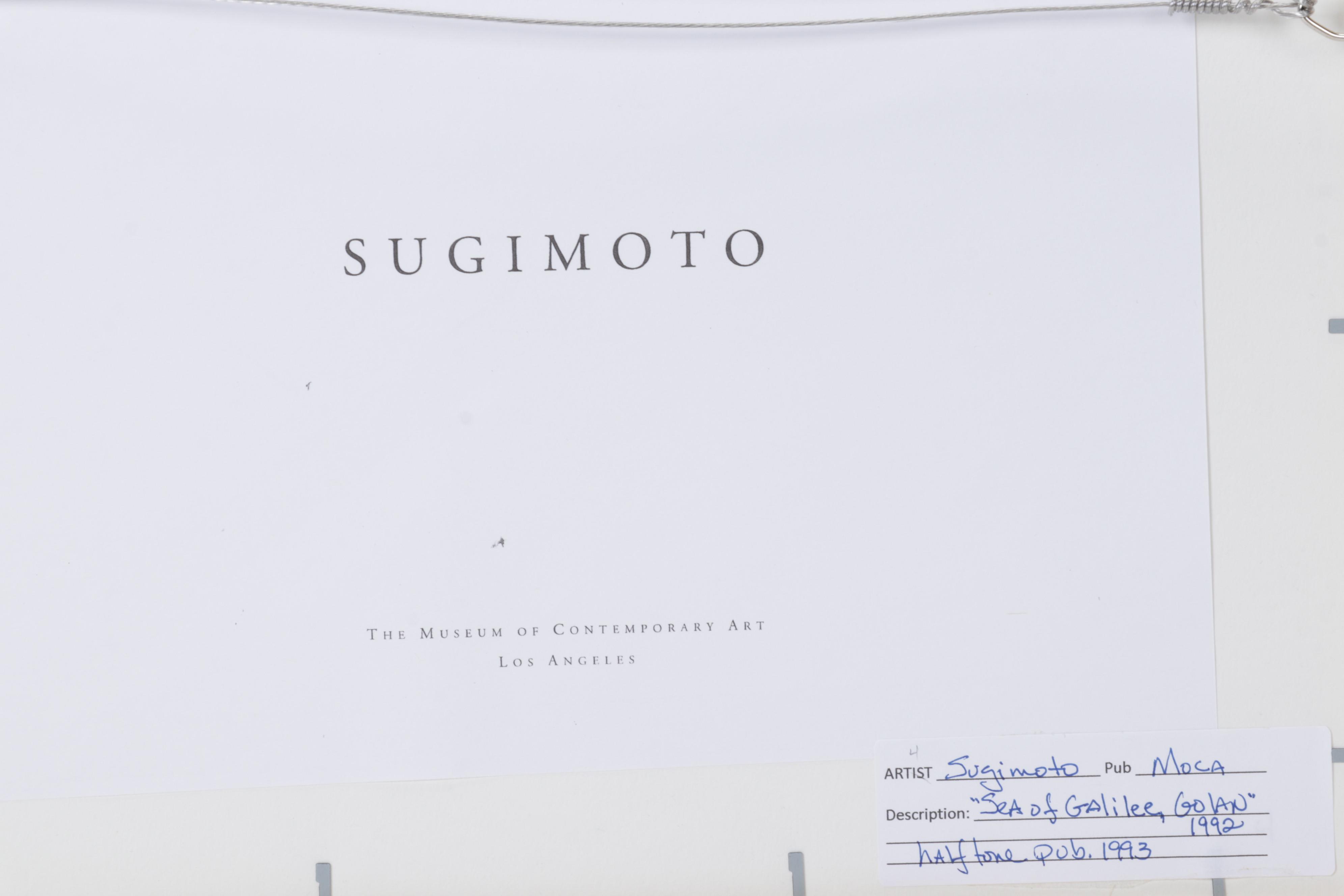 Sugimoto Hiroshi Halftone "Sea of Galilee, Golan, 1992," 1993