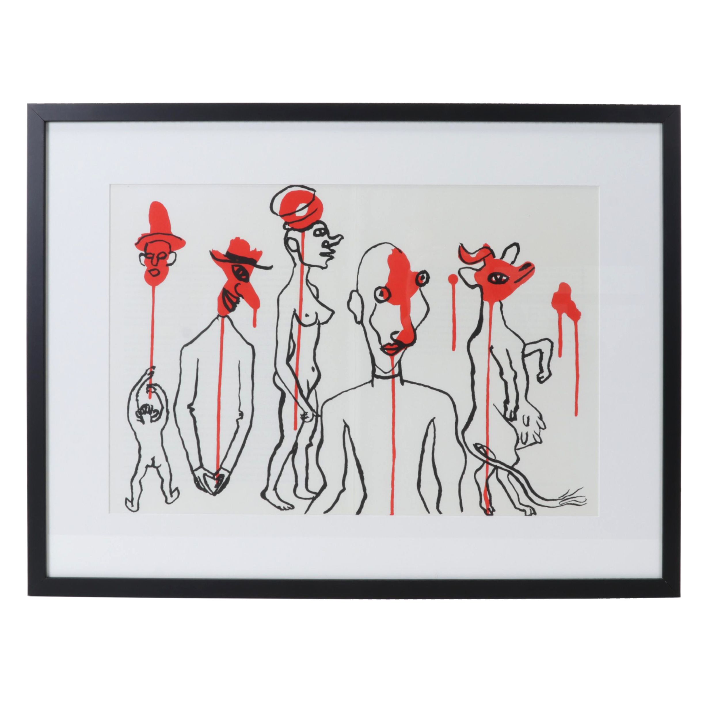 Alexander Calder Double-Page Color Lithograph for "Derrière le Miroir," 1966