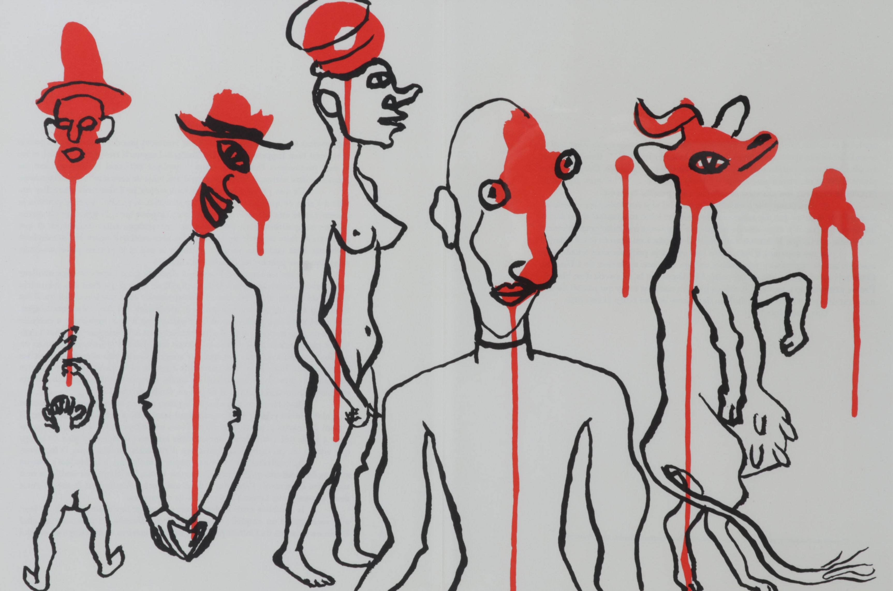 Alexander Calder Double-Page Color Lithograph for "Derrière le Miroir," 1966