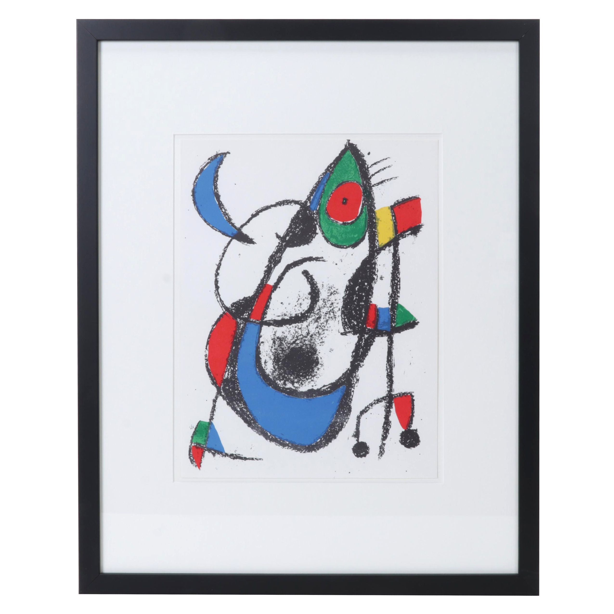 Joan Miró Color Lithograph From "Lithographs II," 1975