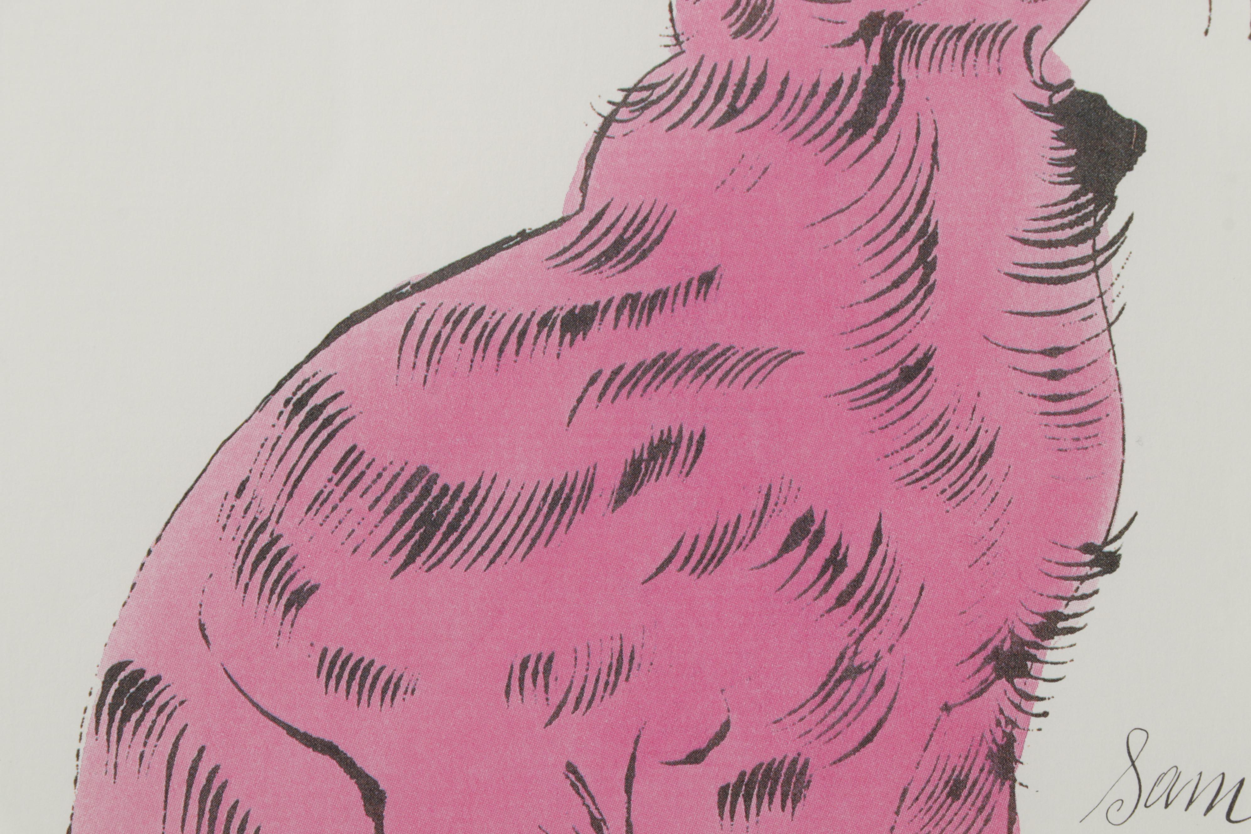 Offset Lithograph After Andy Warhol From "25 Cats Name Sam and One Blue Pussy"