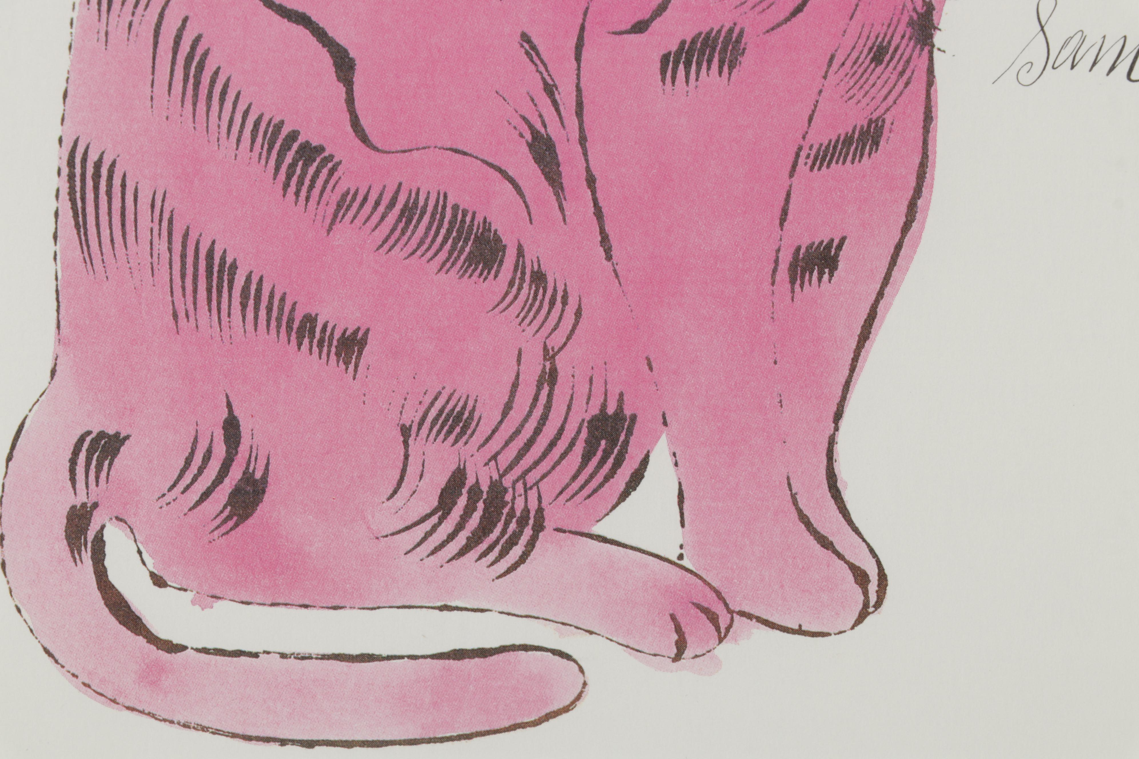 Offset Lithograph After Andy Warhol From "25 Cats Name Sam and One Blue Pussy"