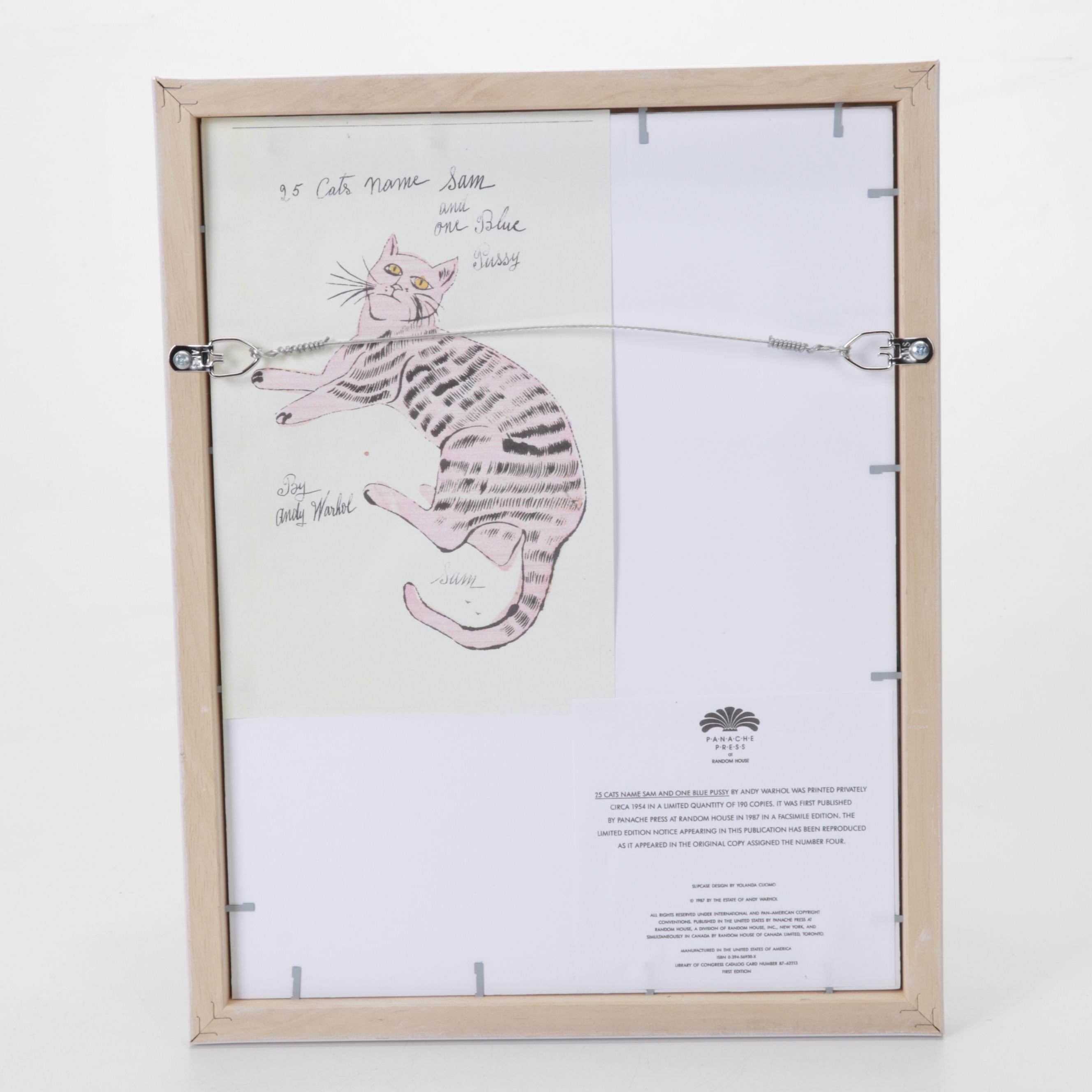 Offset Lithograph After Andy Warhol From "25 Cats Name Sam and One Blue Pussy"