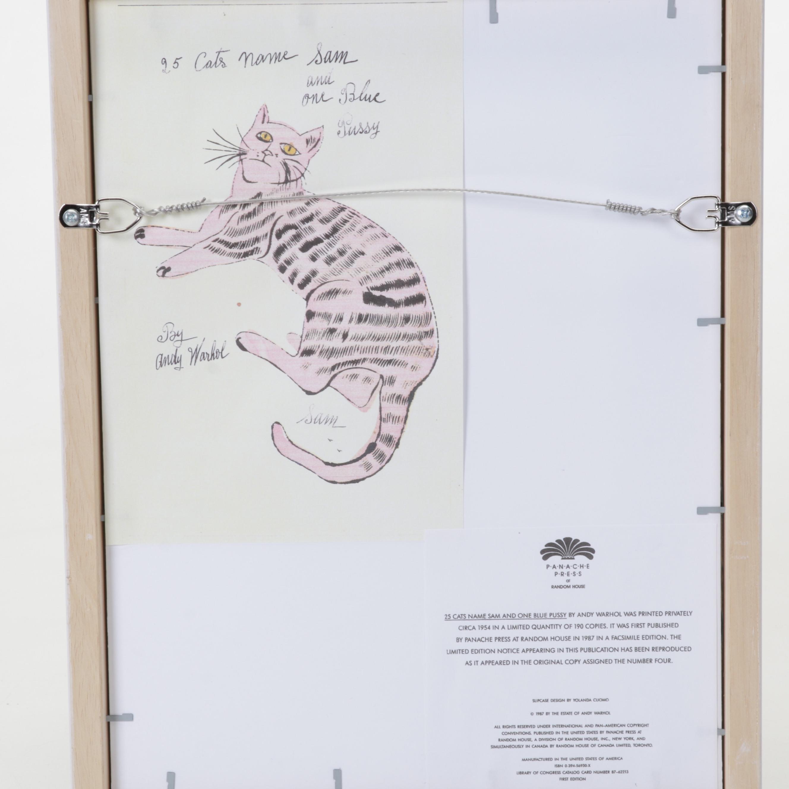 Offset Lithograph After Andy Warhol From "25 Cats Name Sam and One Blue Pussy"
