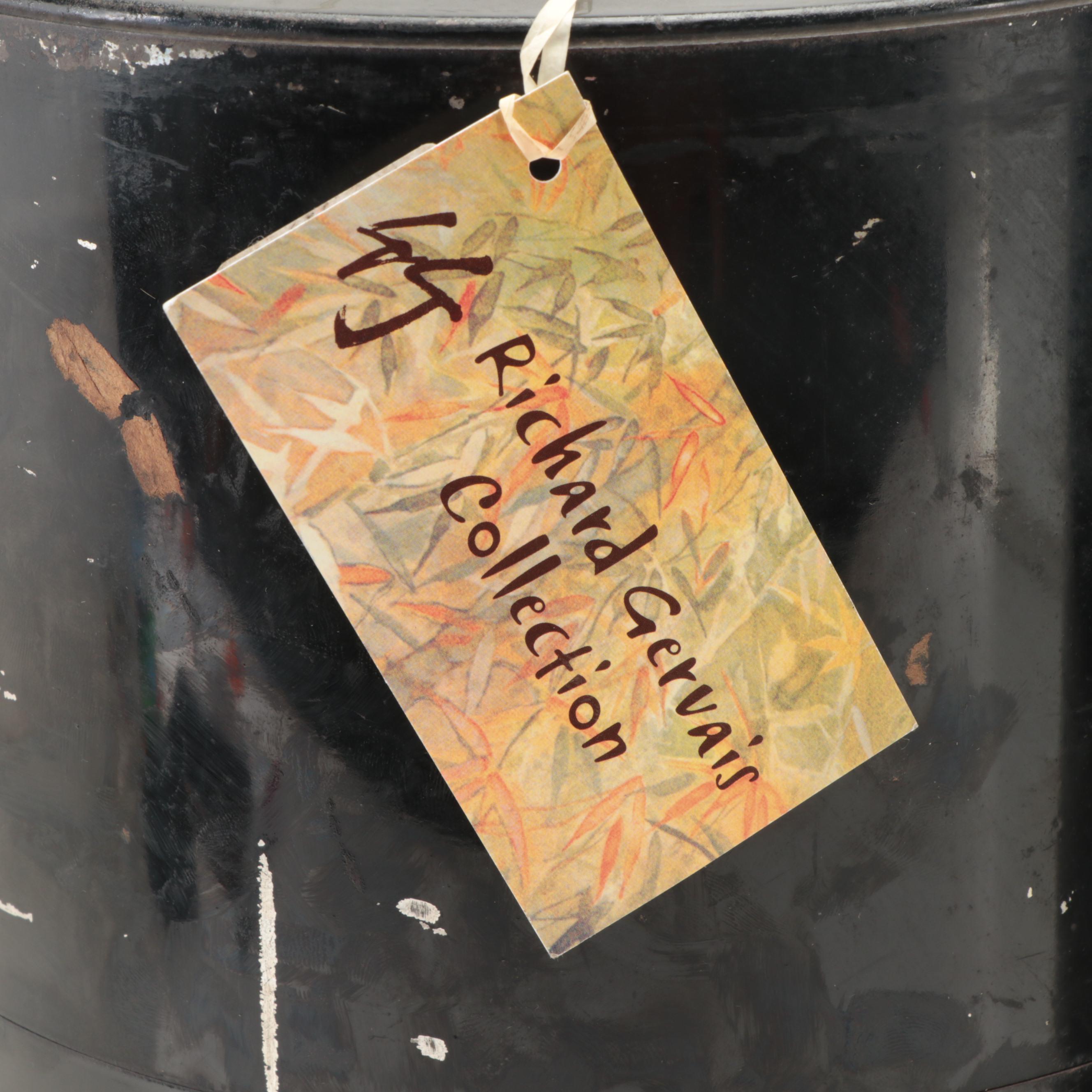 Japanese Painted Metal Tea Caddies, Early 20th Century