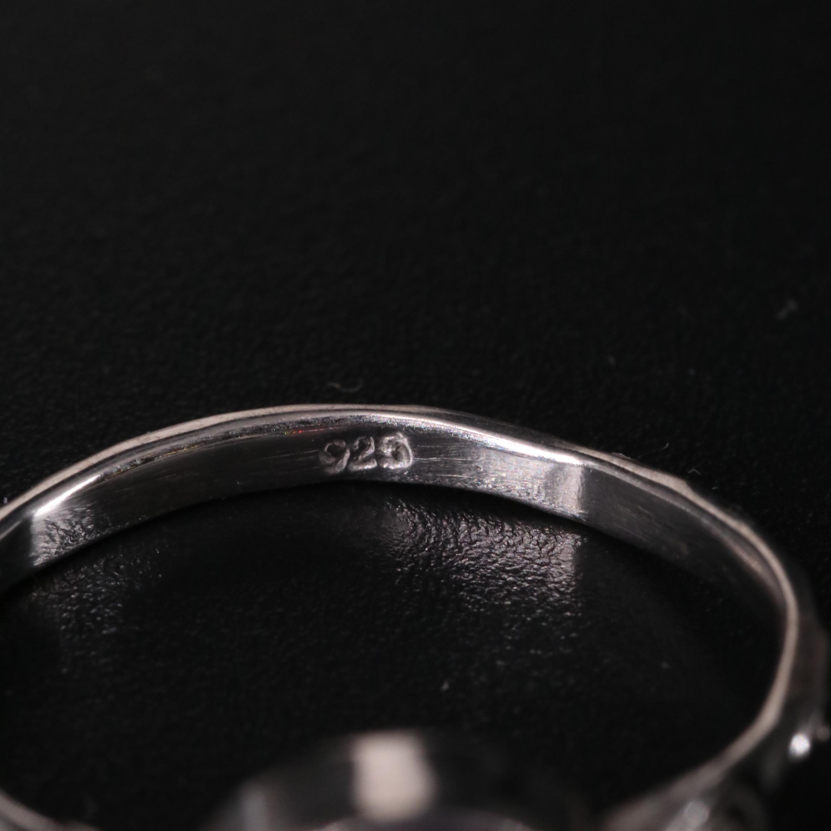 Sterling Amethyst Solitaire Ring