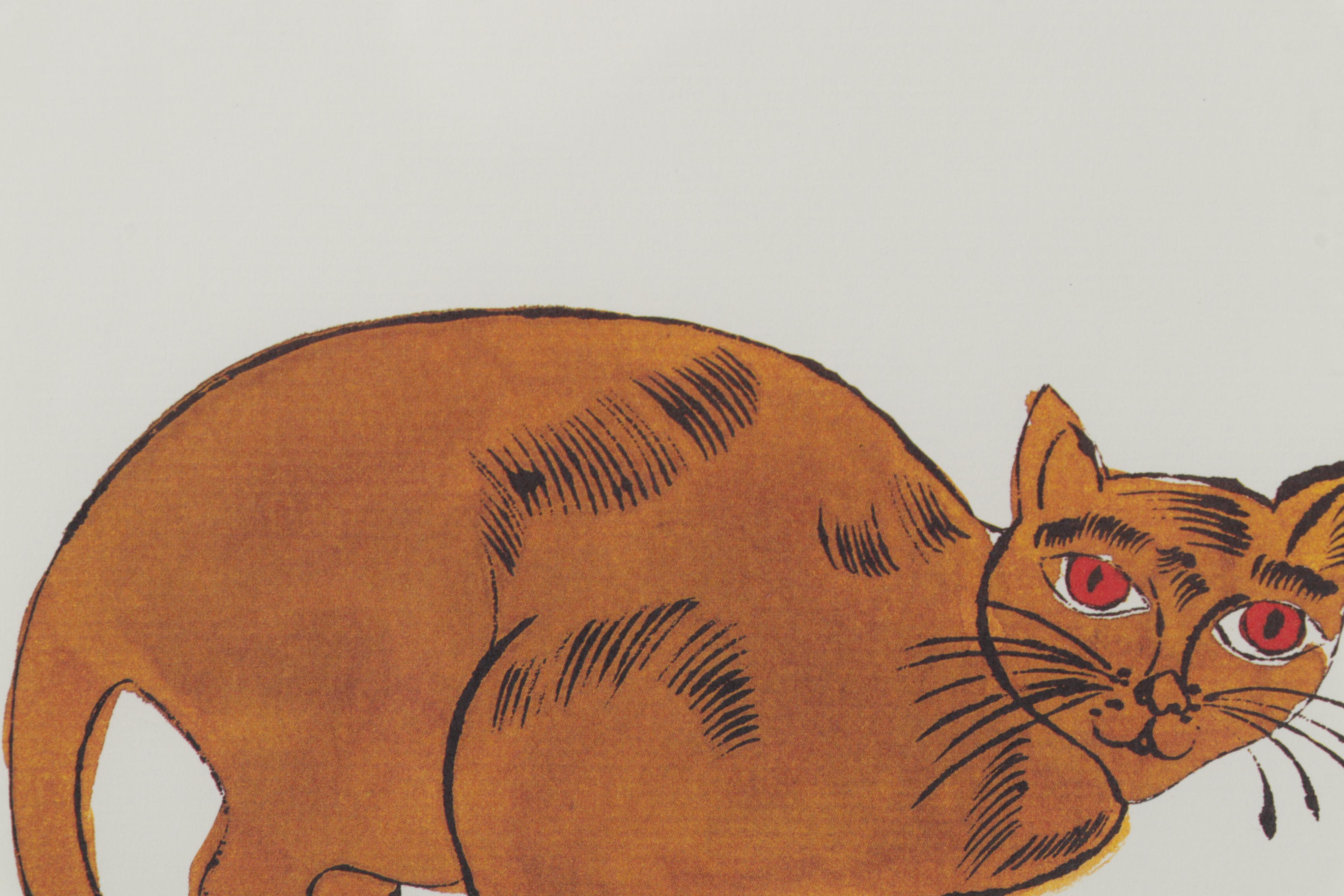 Offset Lithograph After Andy Warhol From "25 Cats Name Sam and One Blue Pussy"
