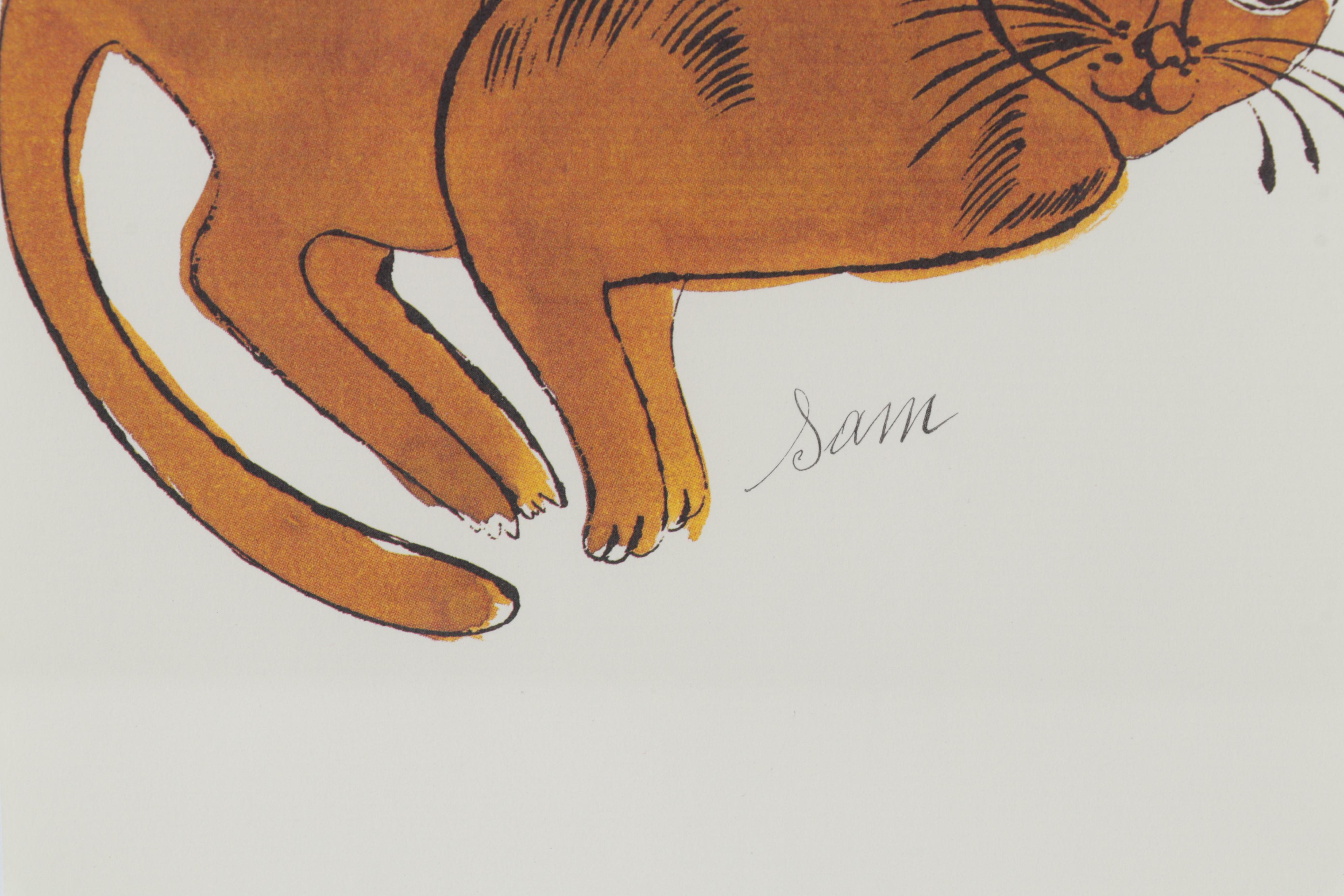Offset Lithograph After Andy Warhol From "25 Cats Name Sam and One Blue Pussy"
