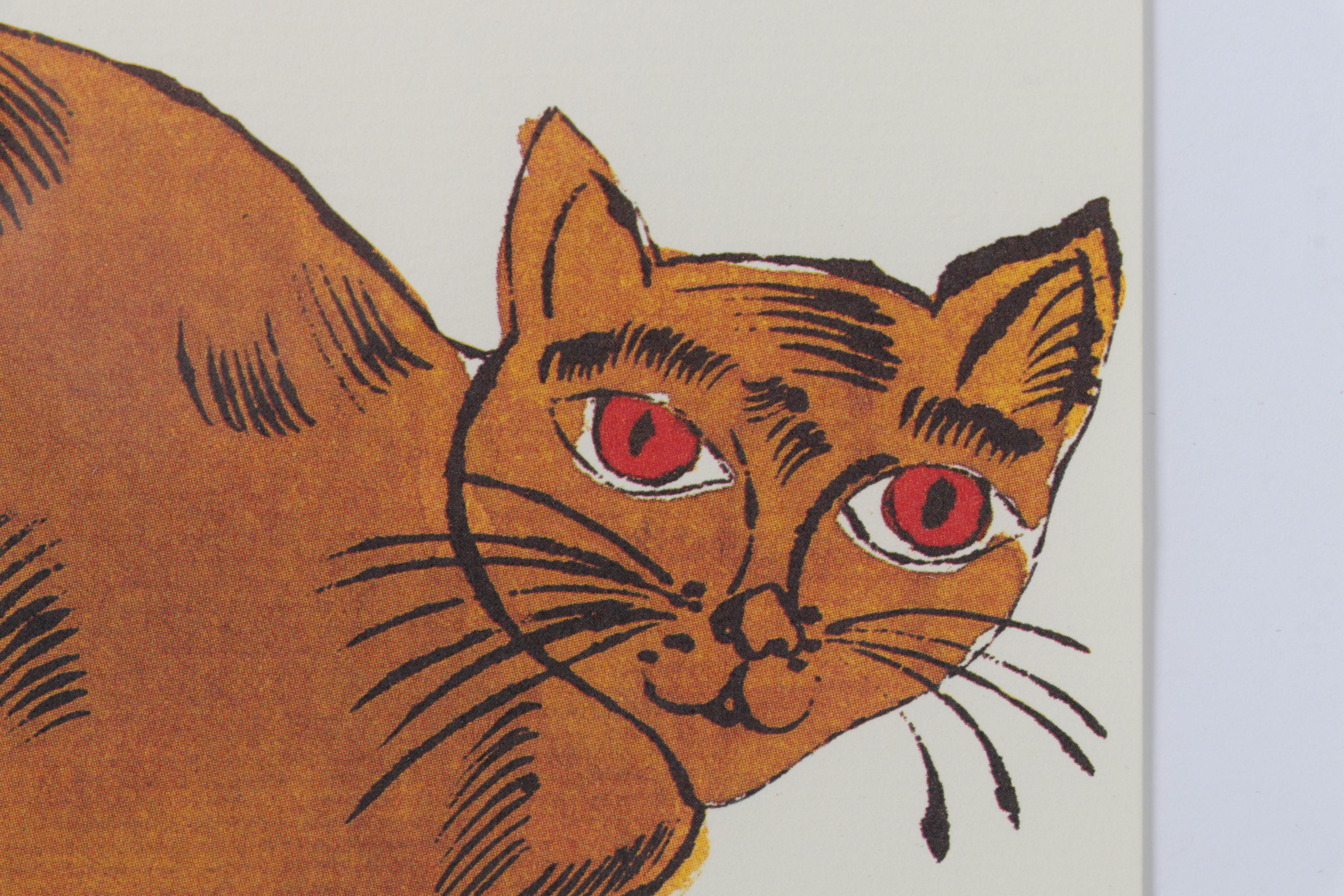 Offset Lithograph After Andy Warhol From "25 Cats Name Sam and One Blue Pussy"