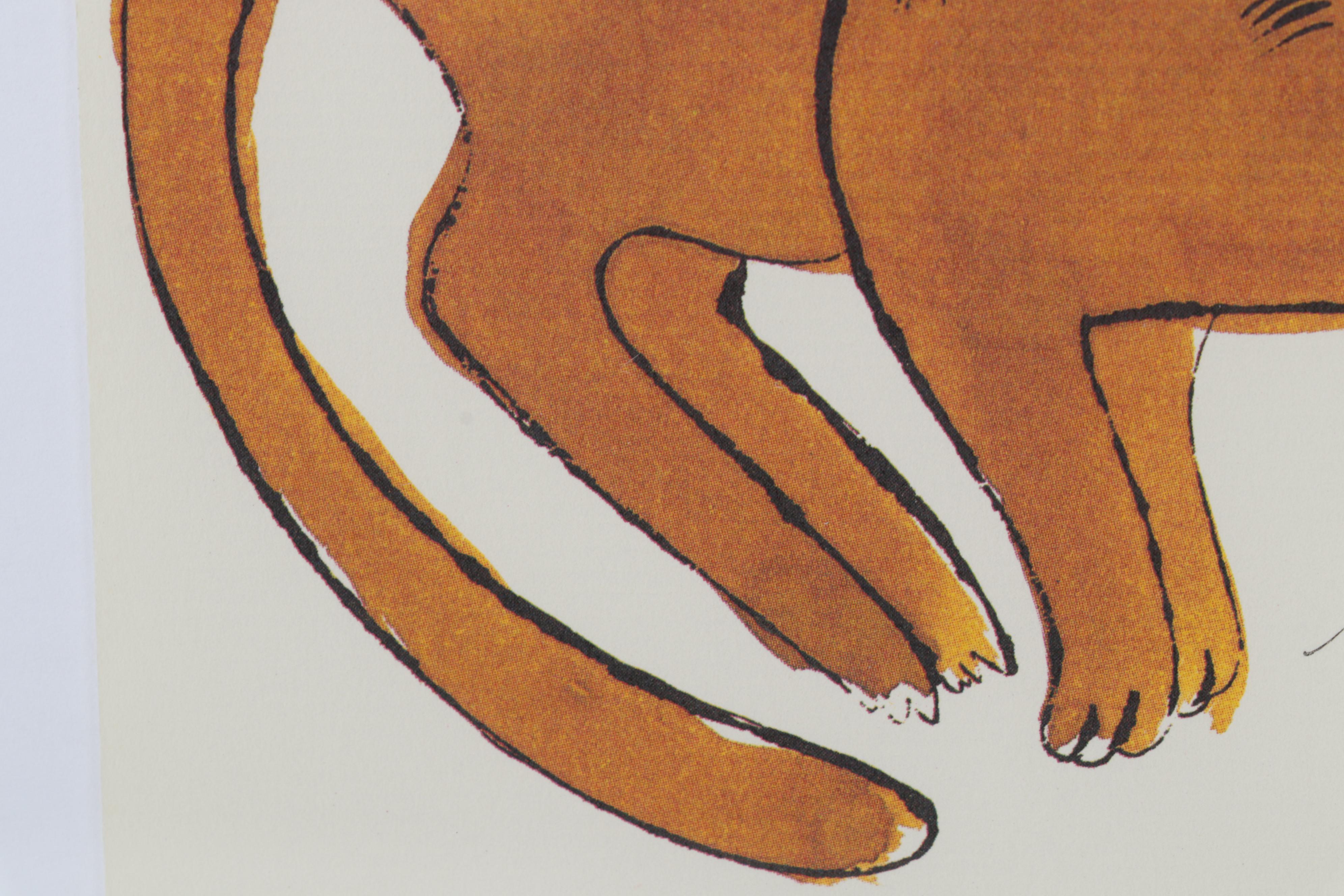 Offset Lithograph After Andy Warhol From "25 Cats Name Sam and One Blue Pussy"