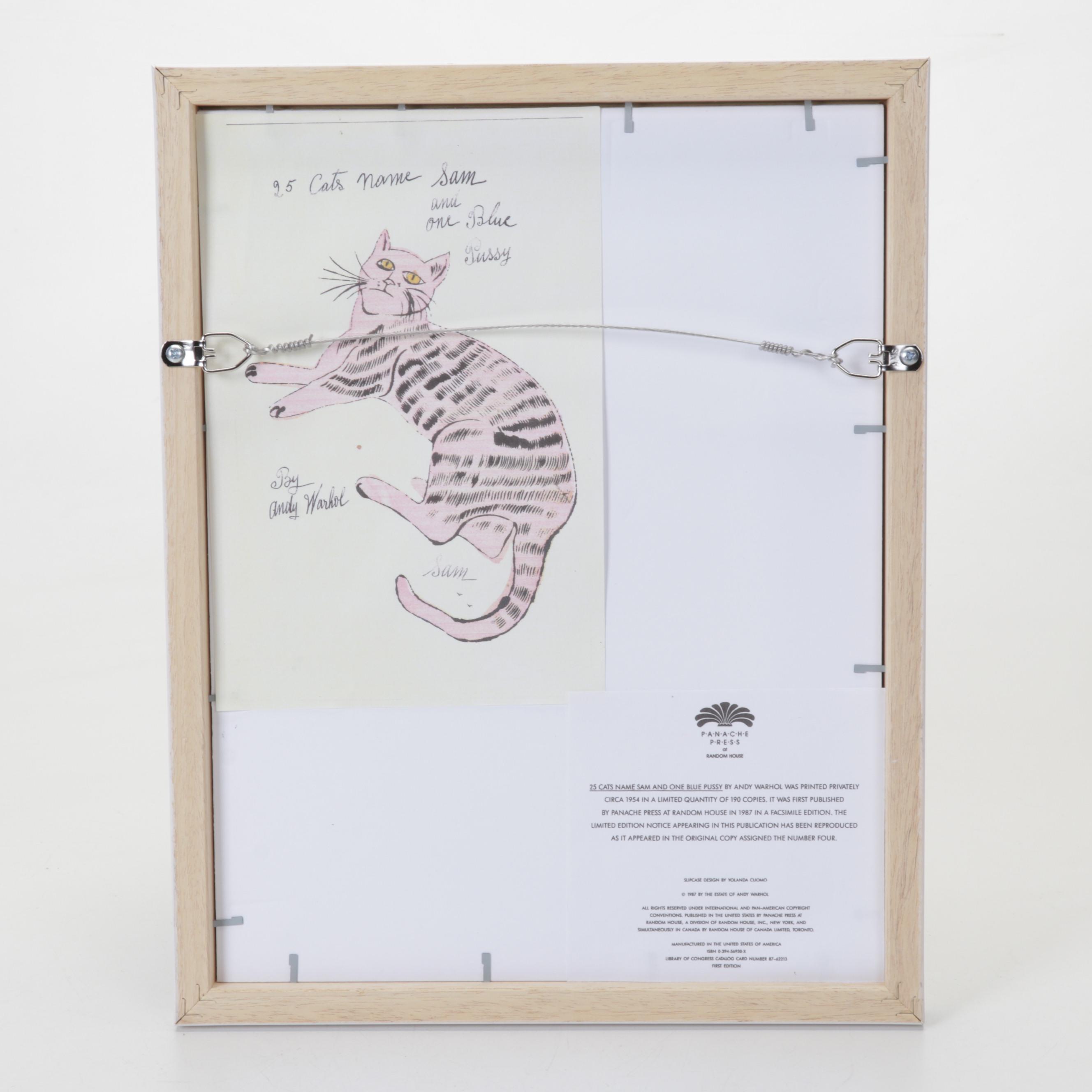 Offset Lithograph After Andy Warhol From "25 Cats Name Sam and One Blue Pussy"