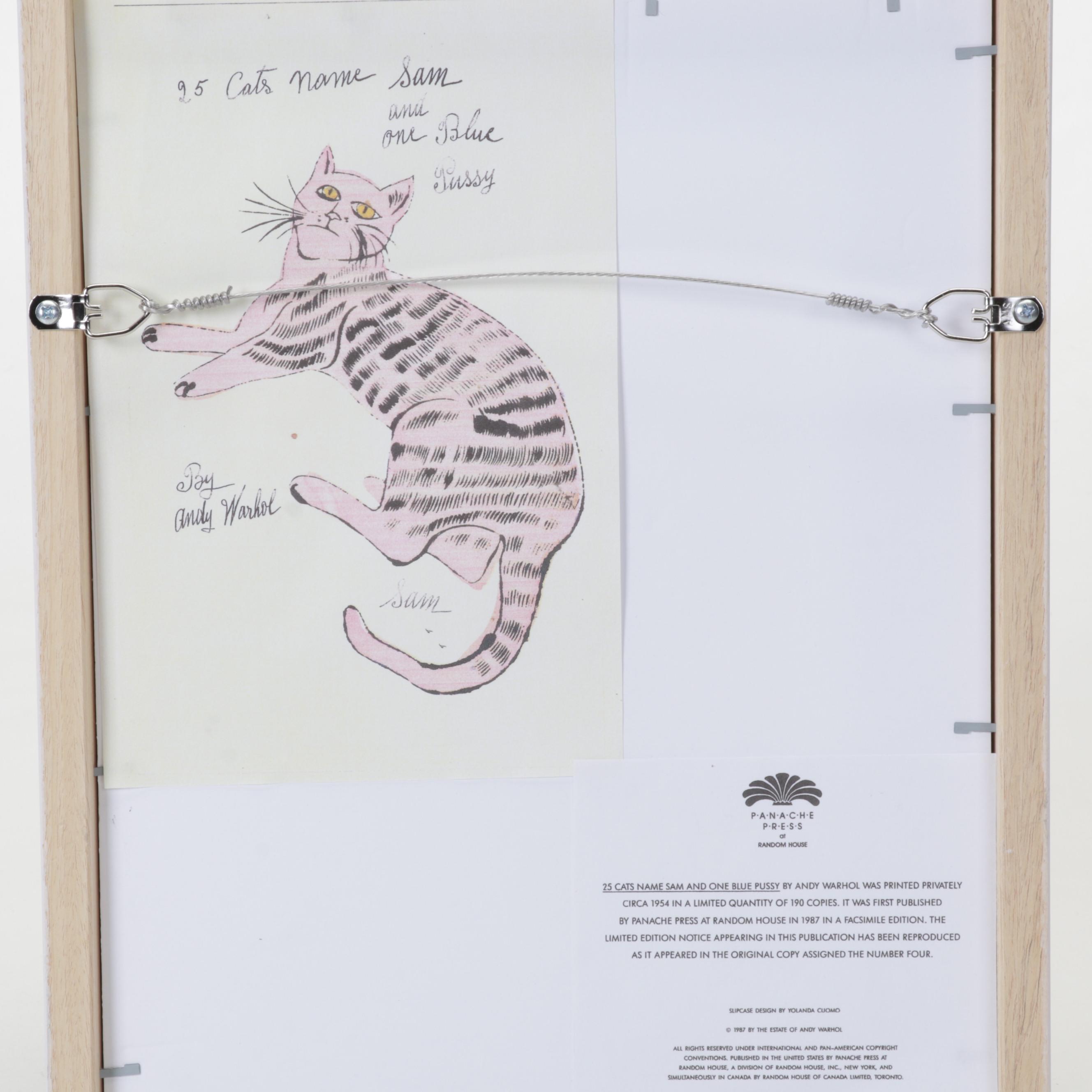 Offset Lithograph After Andy Warhol From "25 Cats Name Sam and One Blue Pussy"