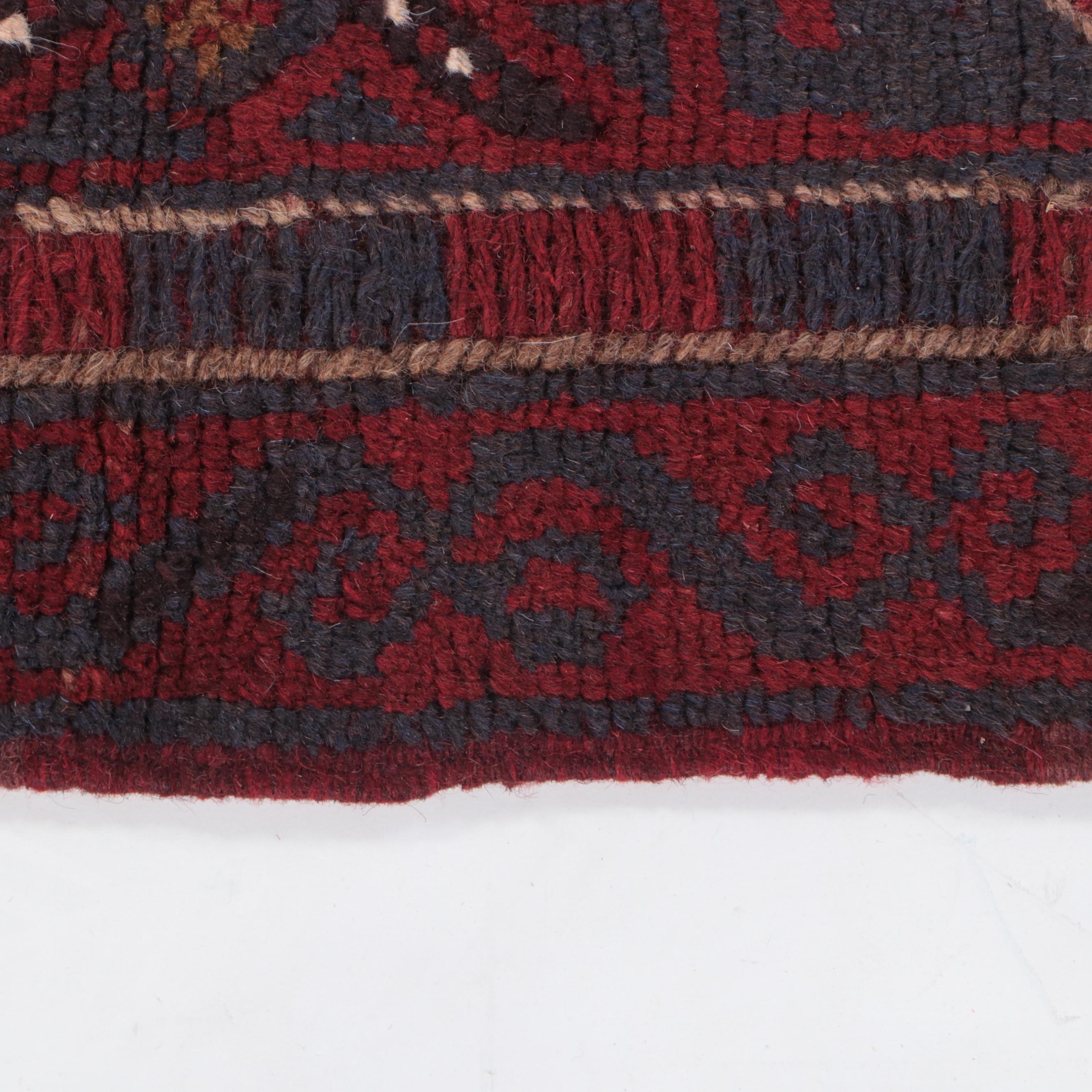 1'8 x 7'8 Hand-Knotted Pakistani Tajik Runner Rug