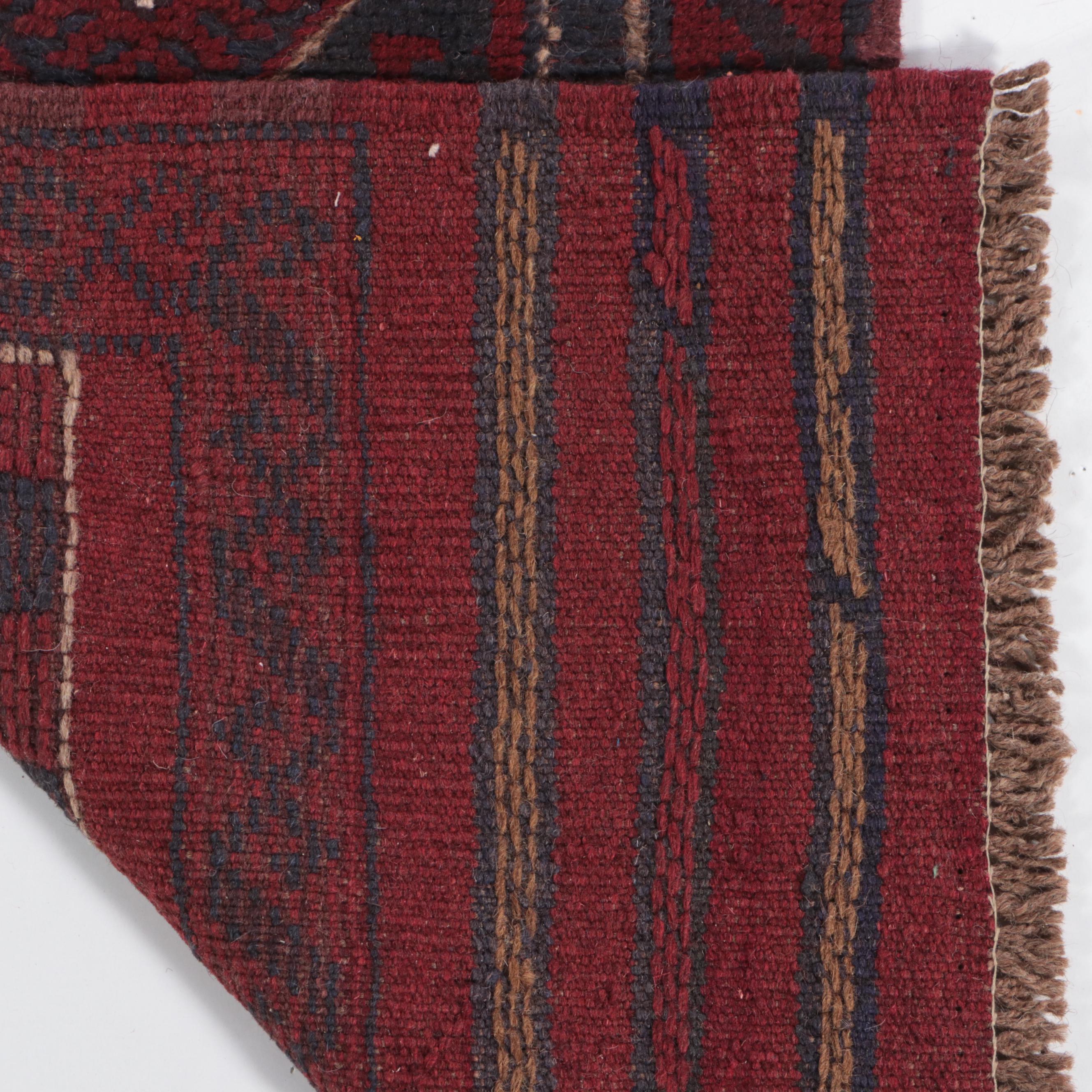 1'8 x 7'8 Hand-Knotted Pakistani Tajik Runner Rug