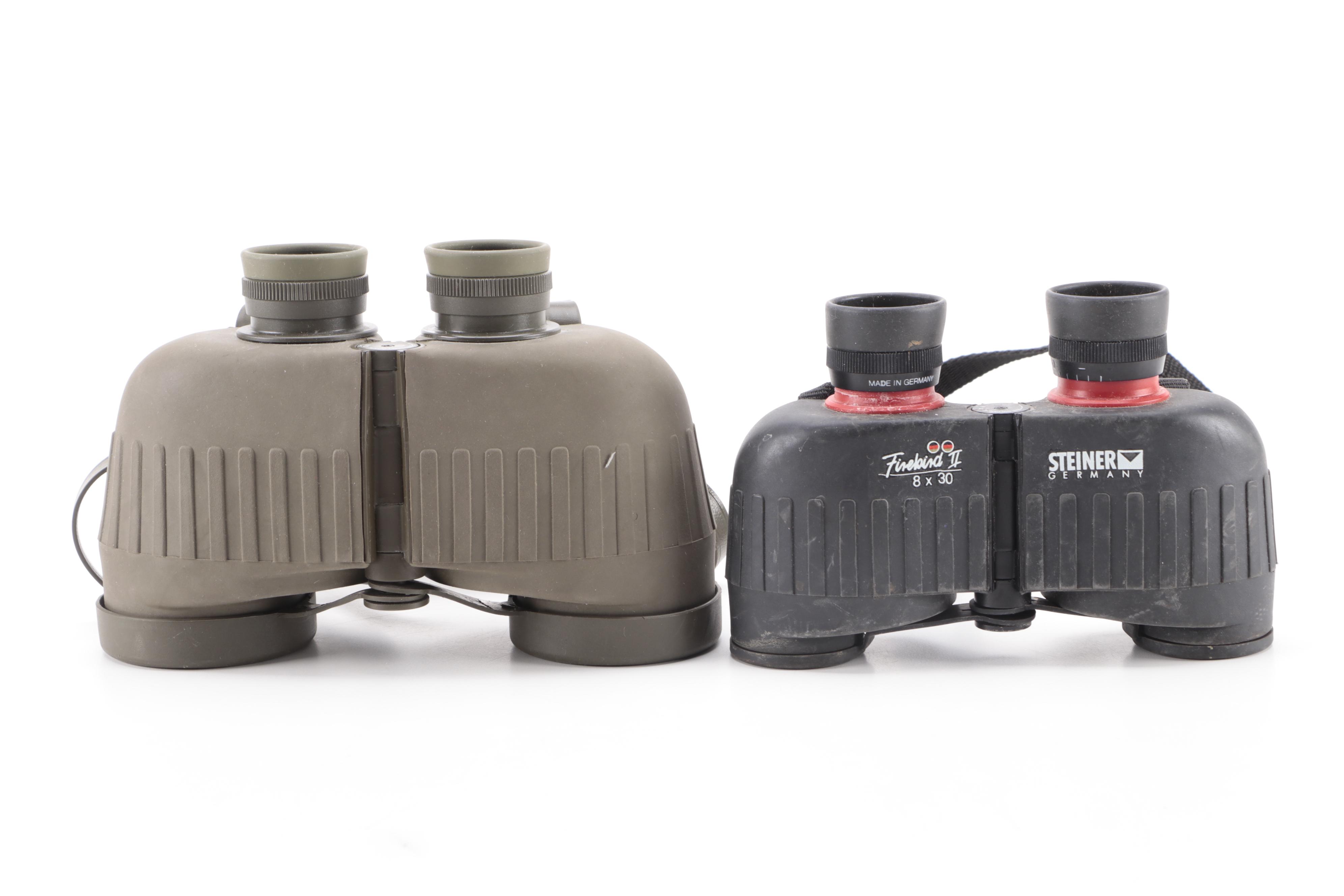 Steiner Firebird II 8x30 and 10x50 Binoculars with Flashlight