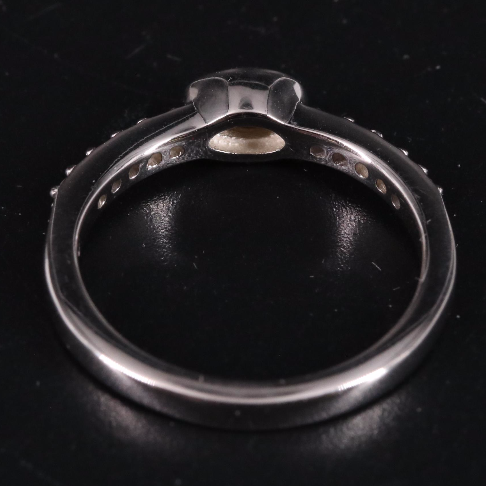 Sterling Citrine and White Topaz Ring