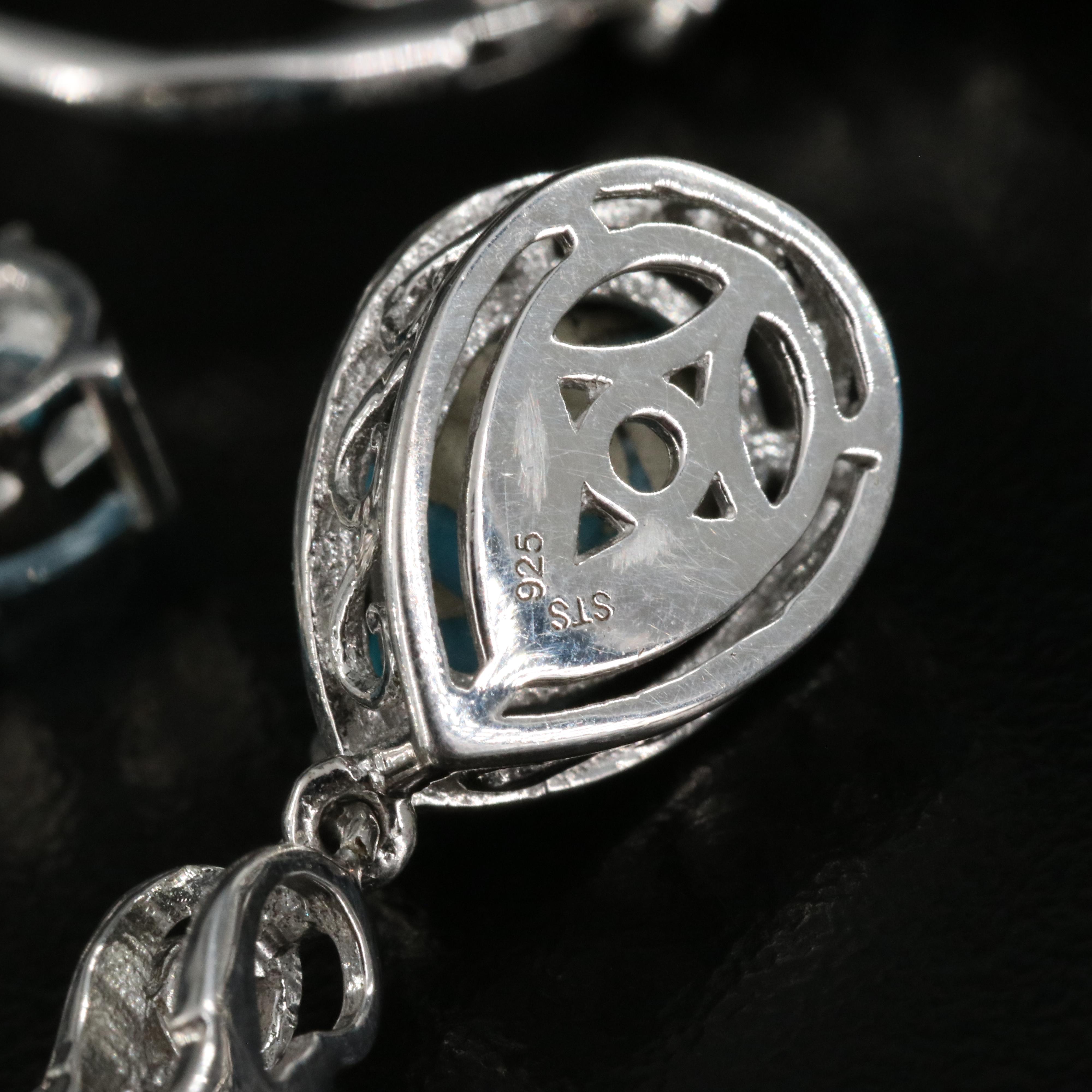 Sterling Jewelry Featuring Turquoise, Diamond and Star Diopside