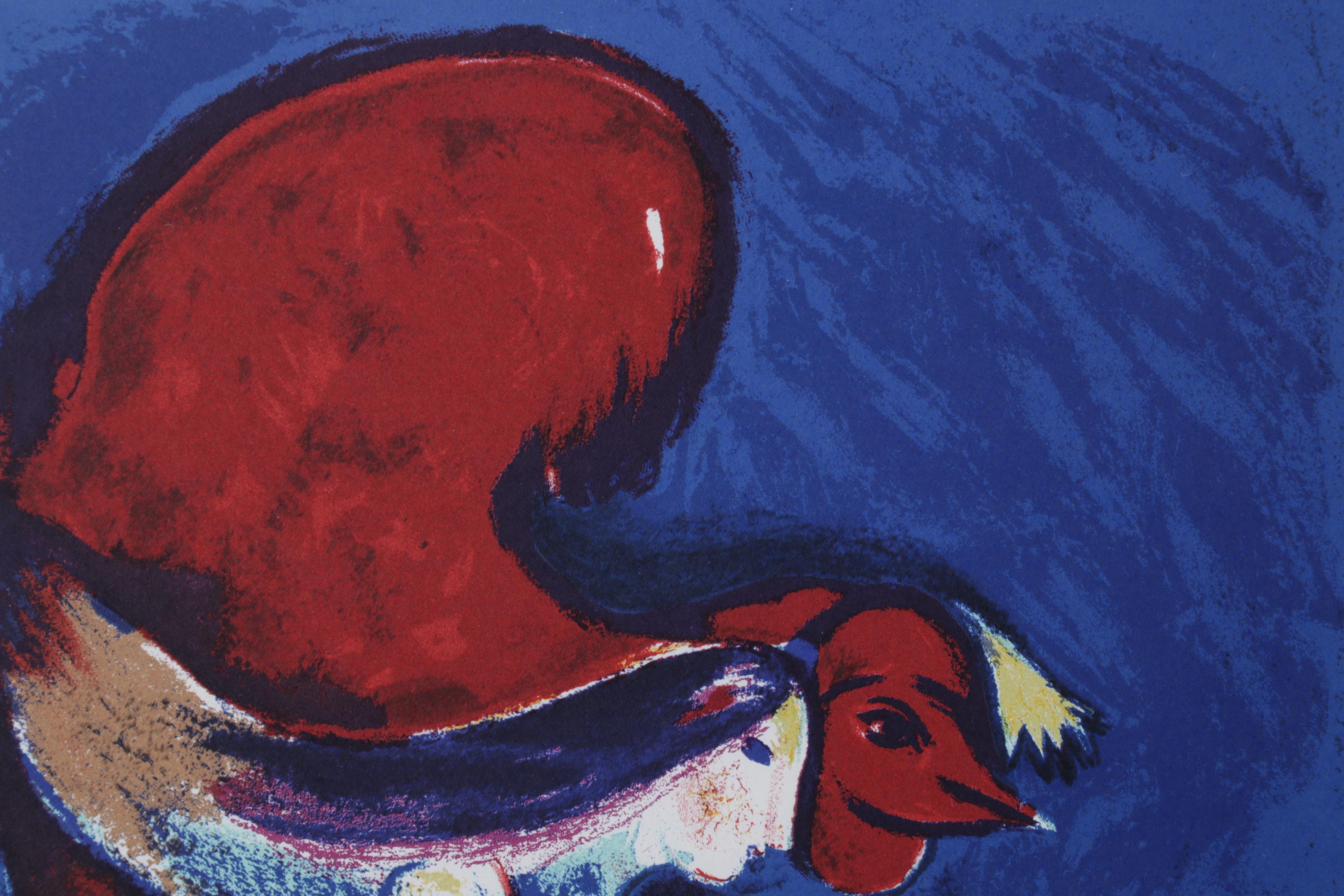 Marc Chagall Color Lithograph for "Derrière le Miroir," 1950