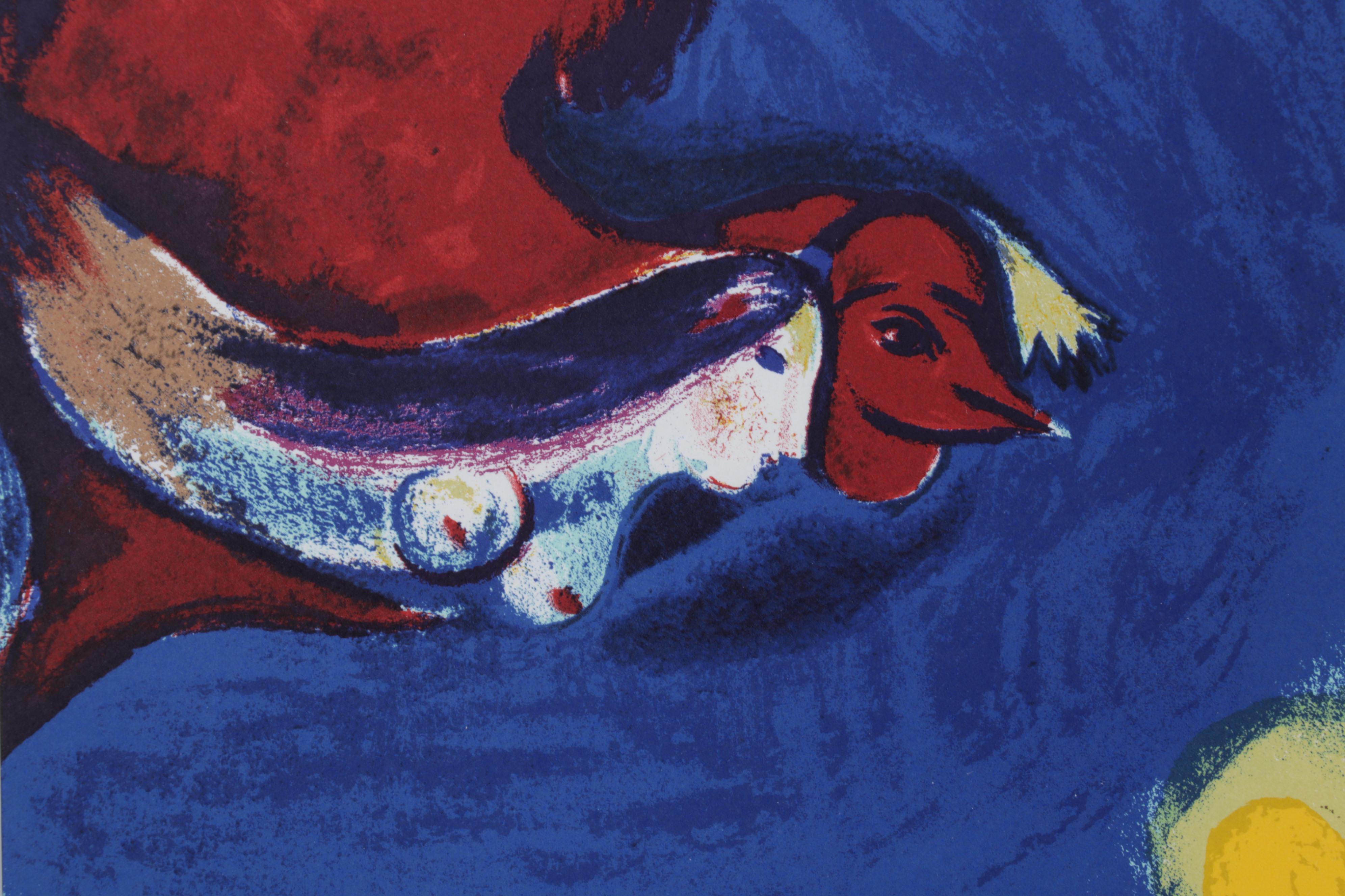 Marc Chagall Color Lithograph for "Derrière le Miroir," 1950