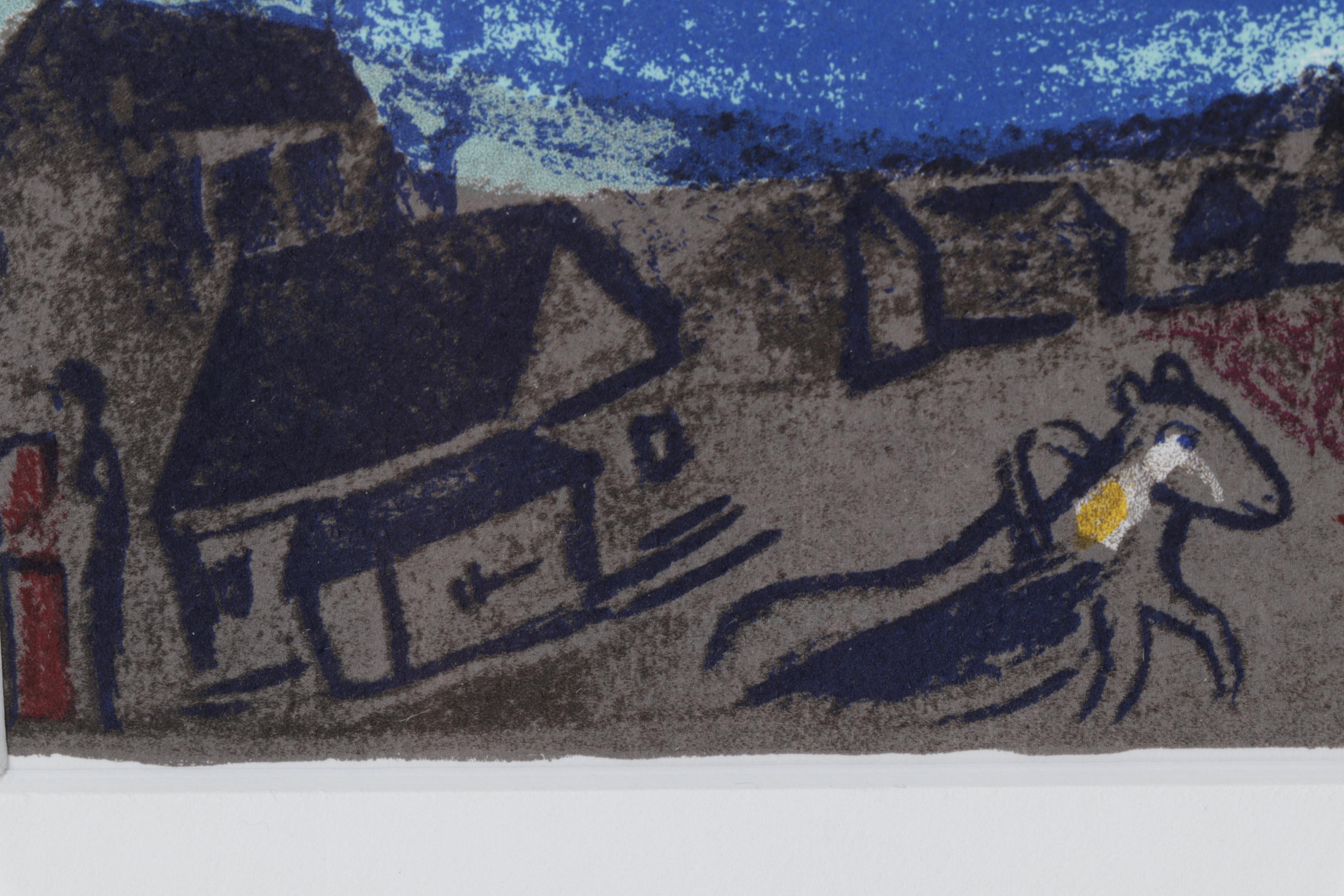 Marc Chagall Color Lithograph for "Derrière le Miroir," 1950