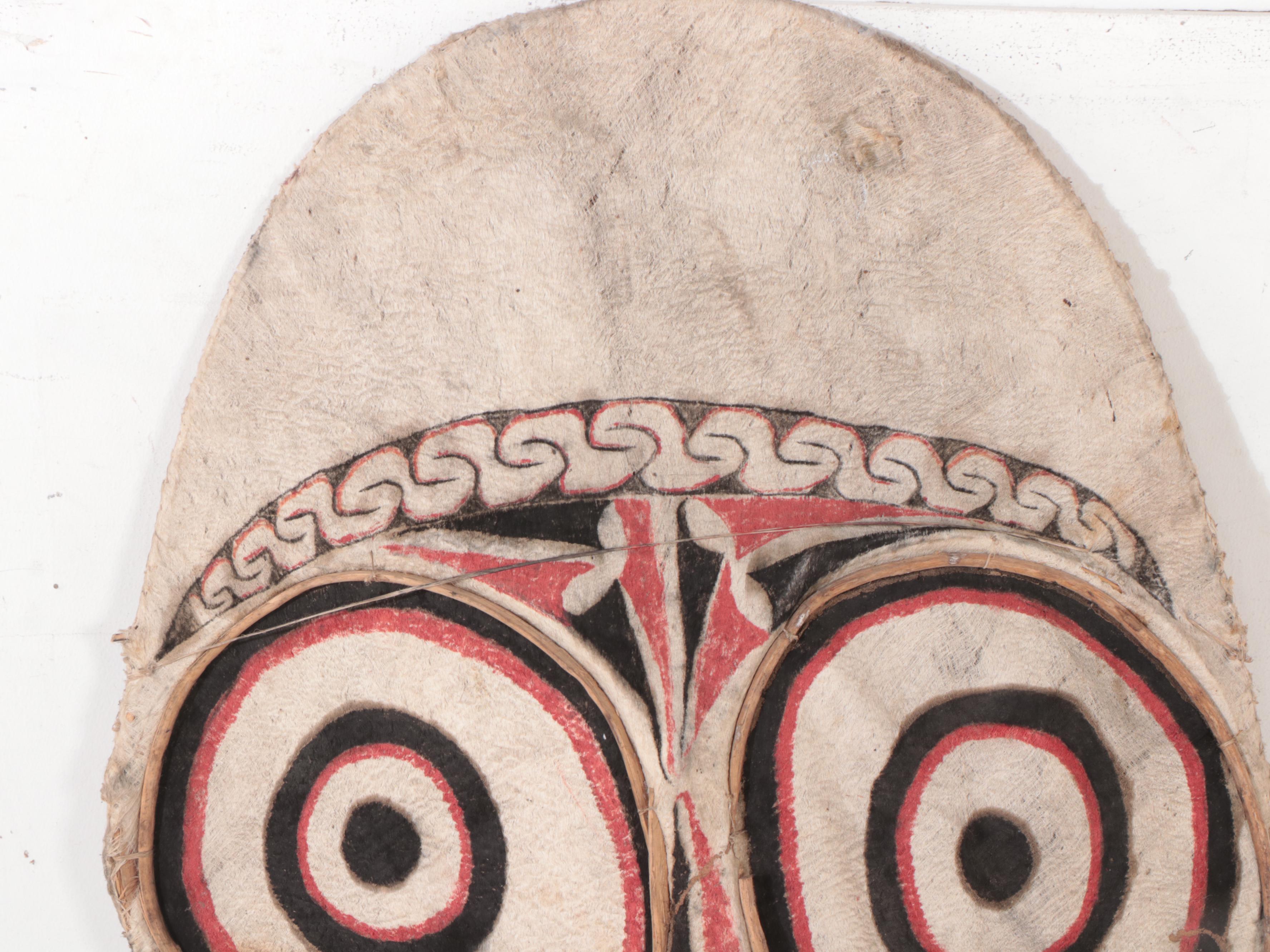 Baining Large-Scale Barkcloth Dance Mask, Papua New Guinea/New Britain