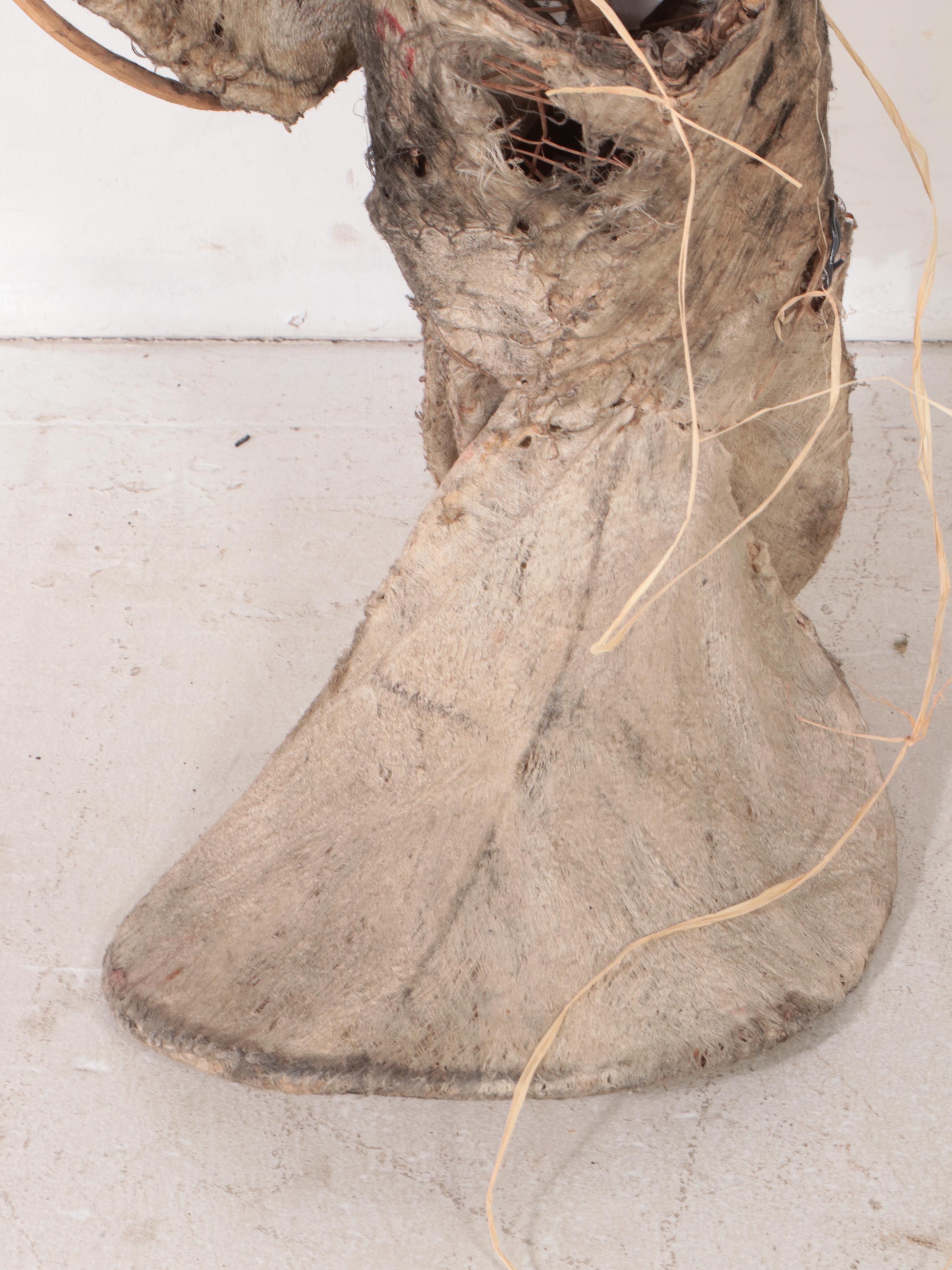 Baining Large-Scale Barkcloth Dance Mask, Papua New Guinea/New Britain