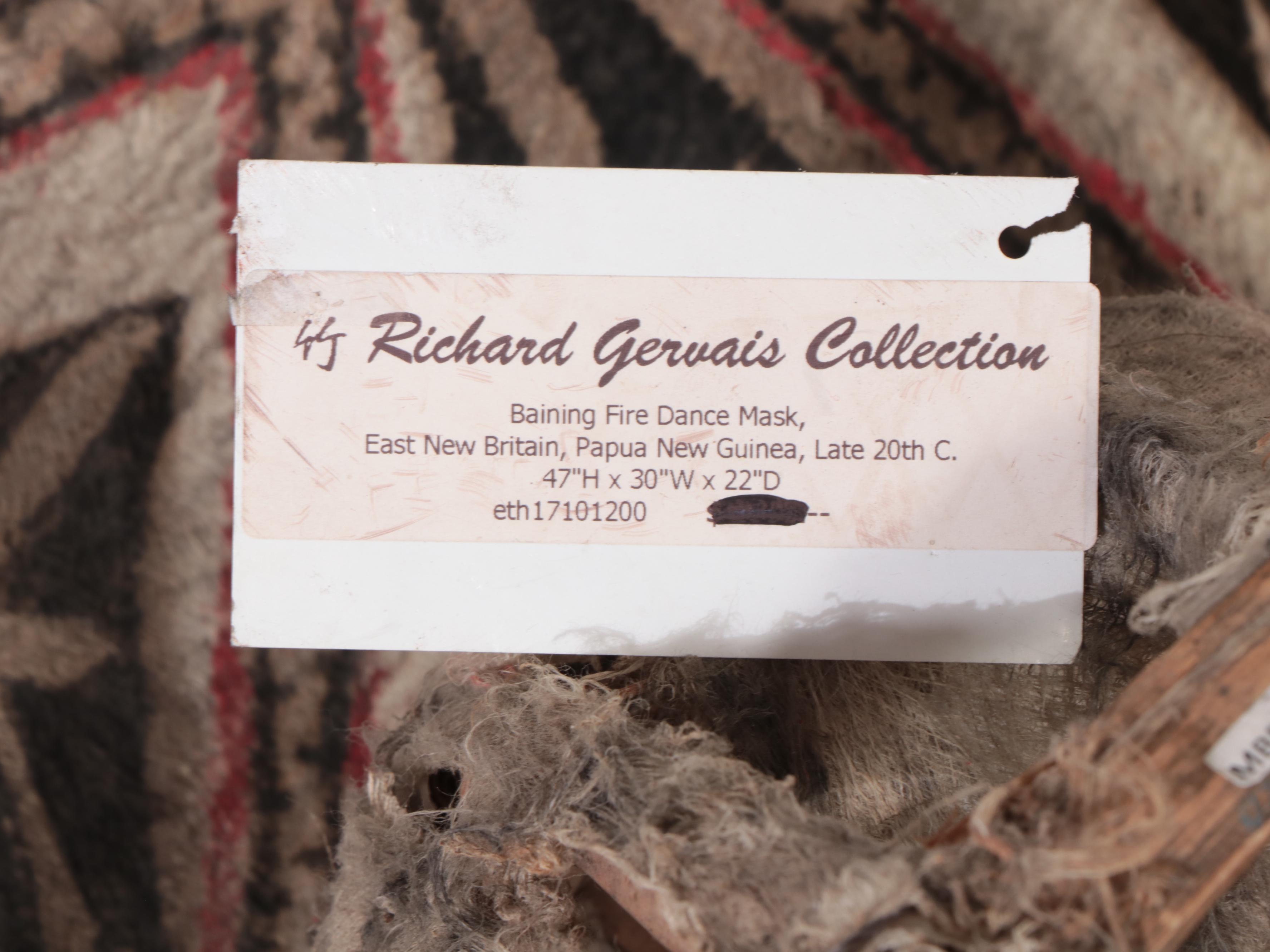 Baining Large-Scale Barkcloth Dance Mask, Papua New Guinea/New Britain