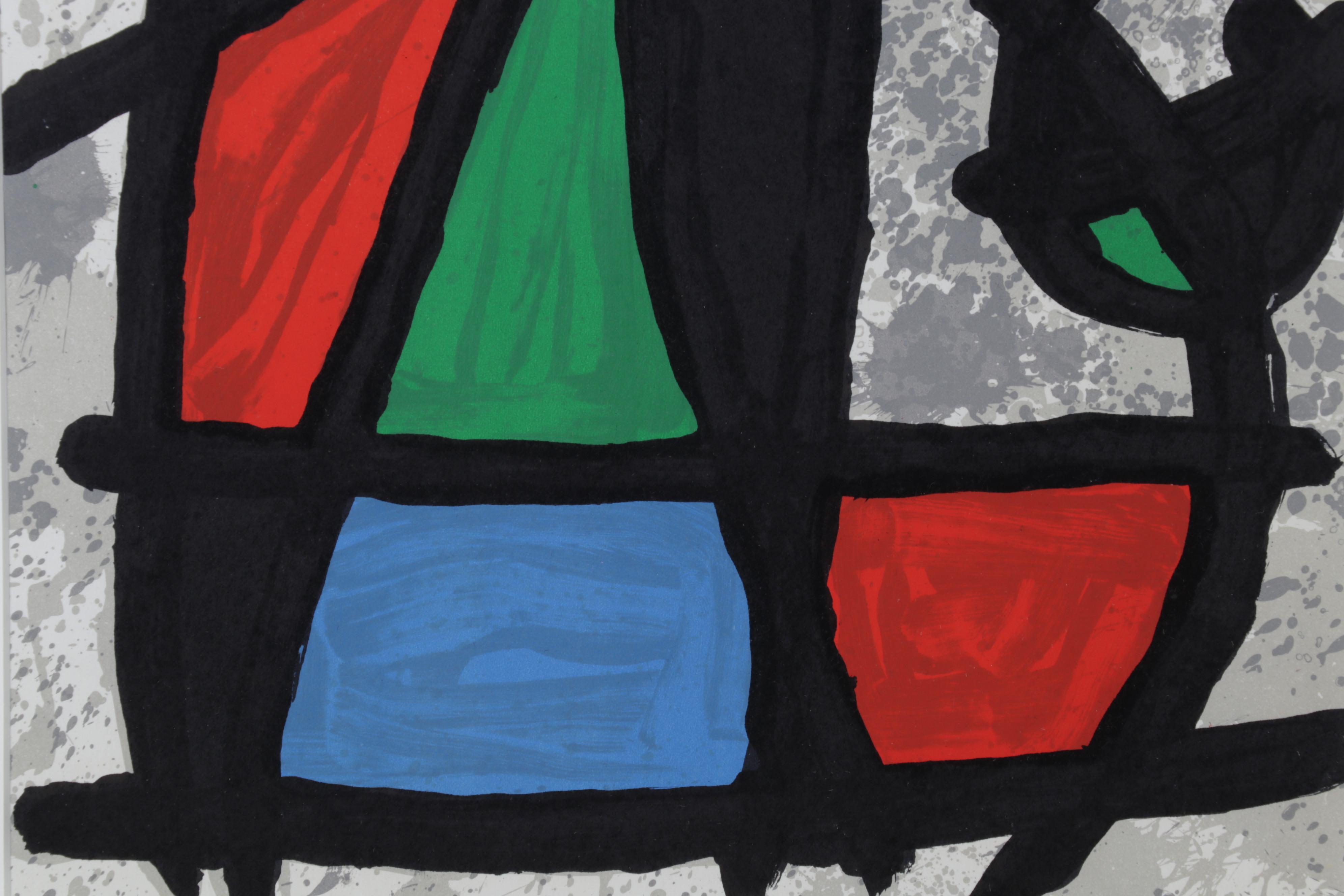 Joan Miró Color Lithograph for "Derrière le Miroir," 1970