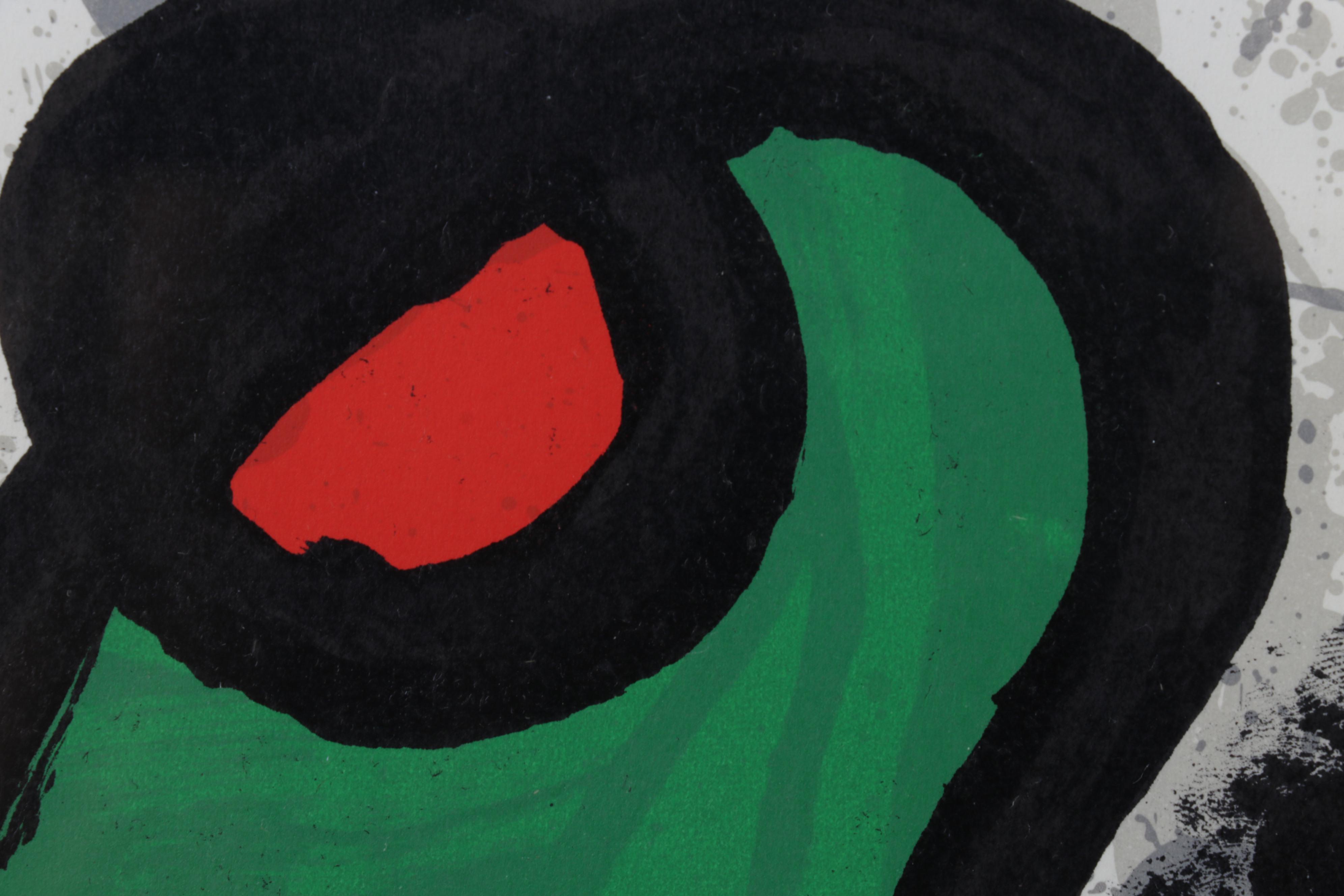 Joan Miró Color Lithograph for "Derrière le Miroir," 1970