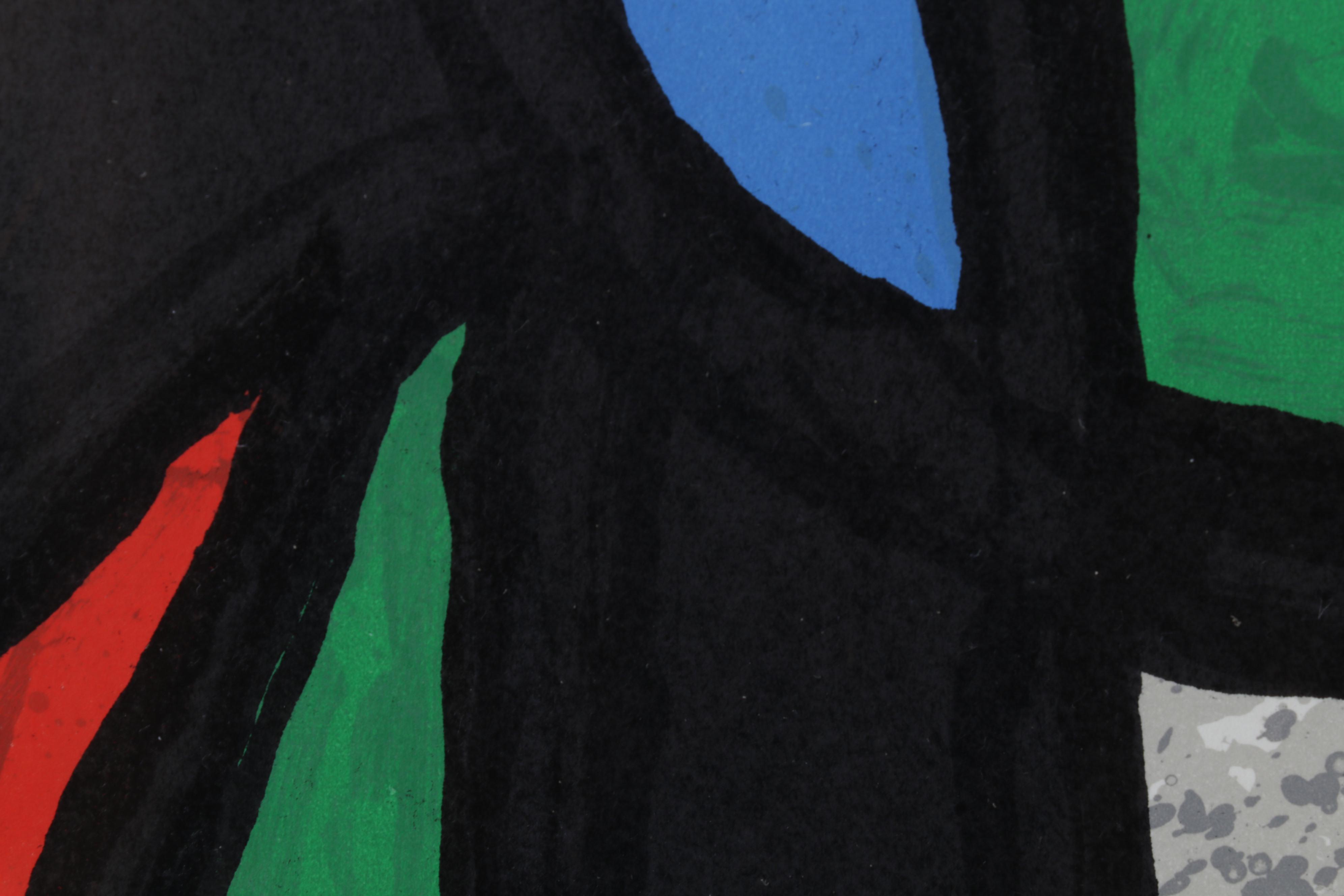 Joan Miró Color Lithograph for "Derrière le Miroir," 1970