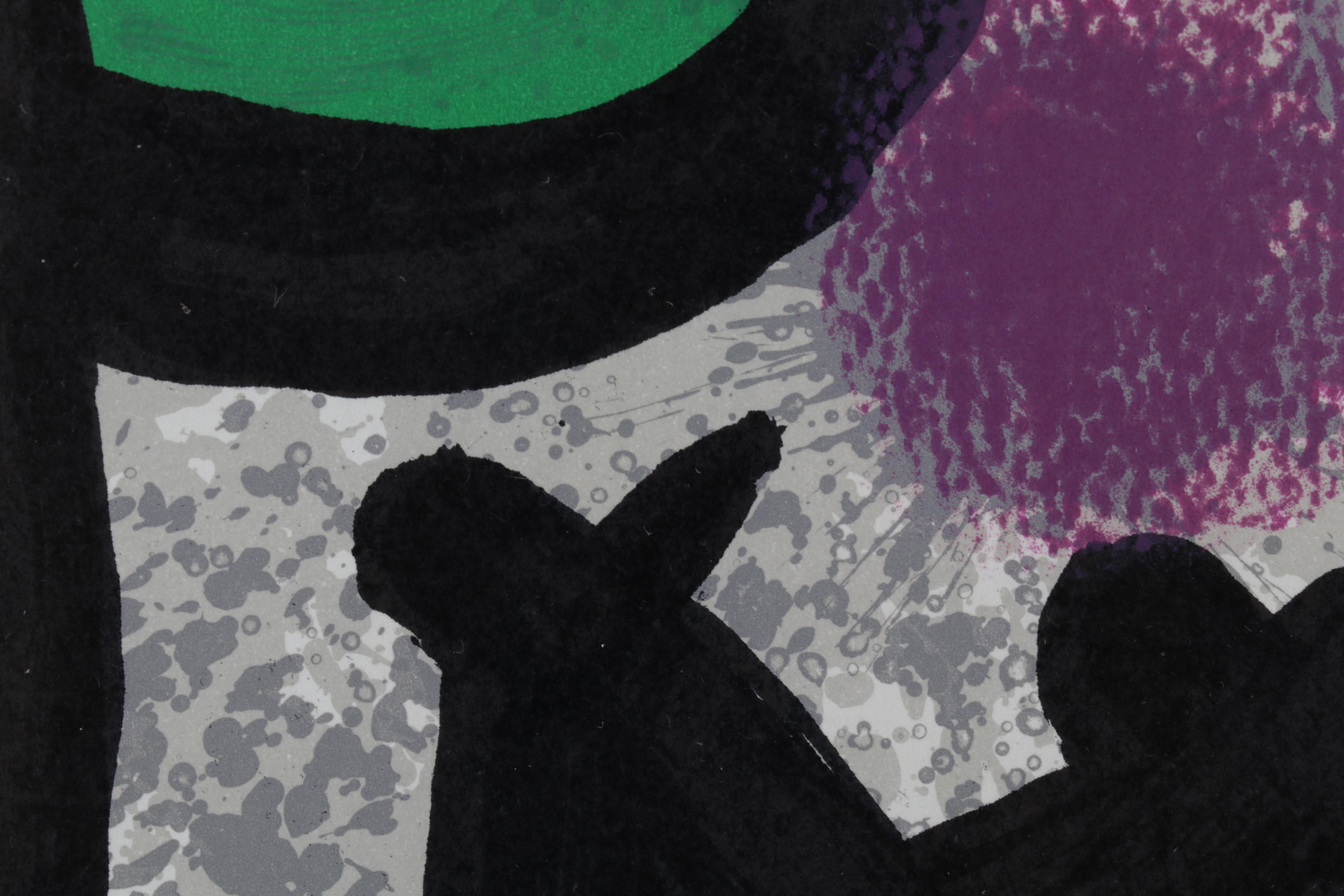 Joan Miró Color Lithograph for "Derrière le Miroir," 1970