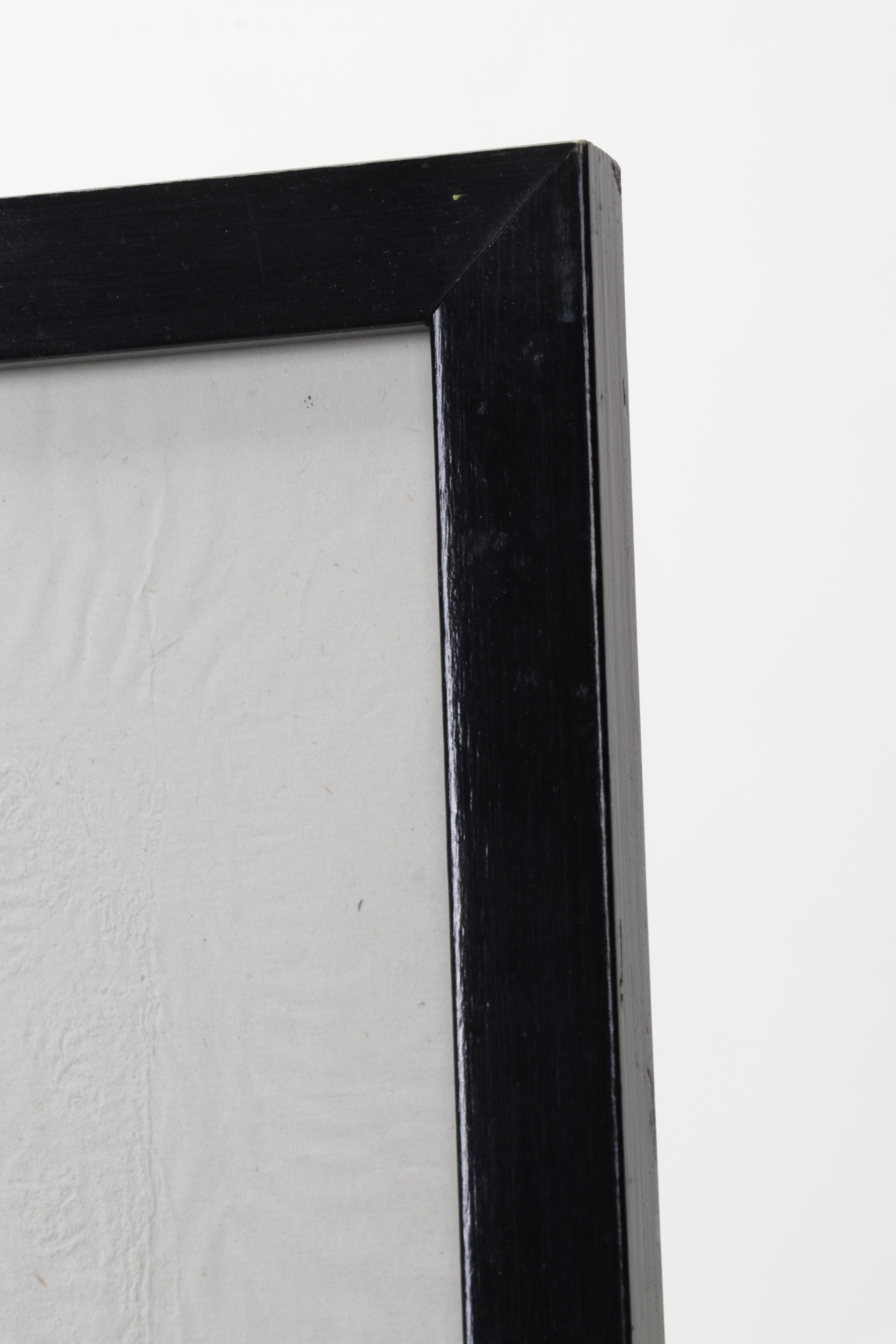 East Asian Temple Rubbing of Male Figure and Elephant