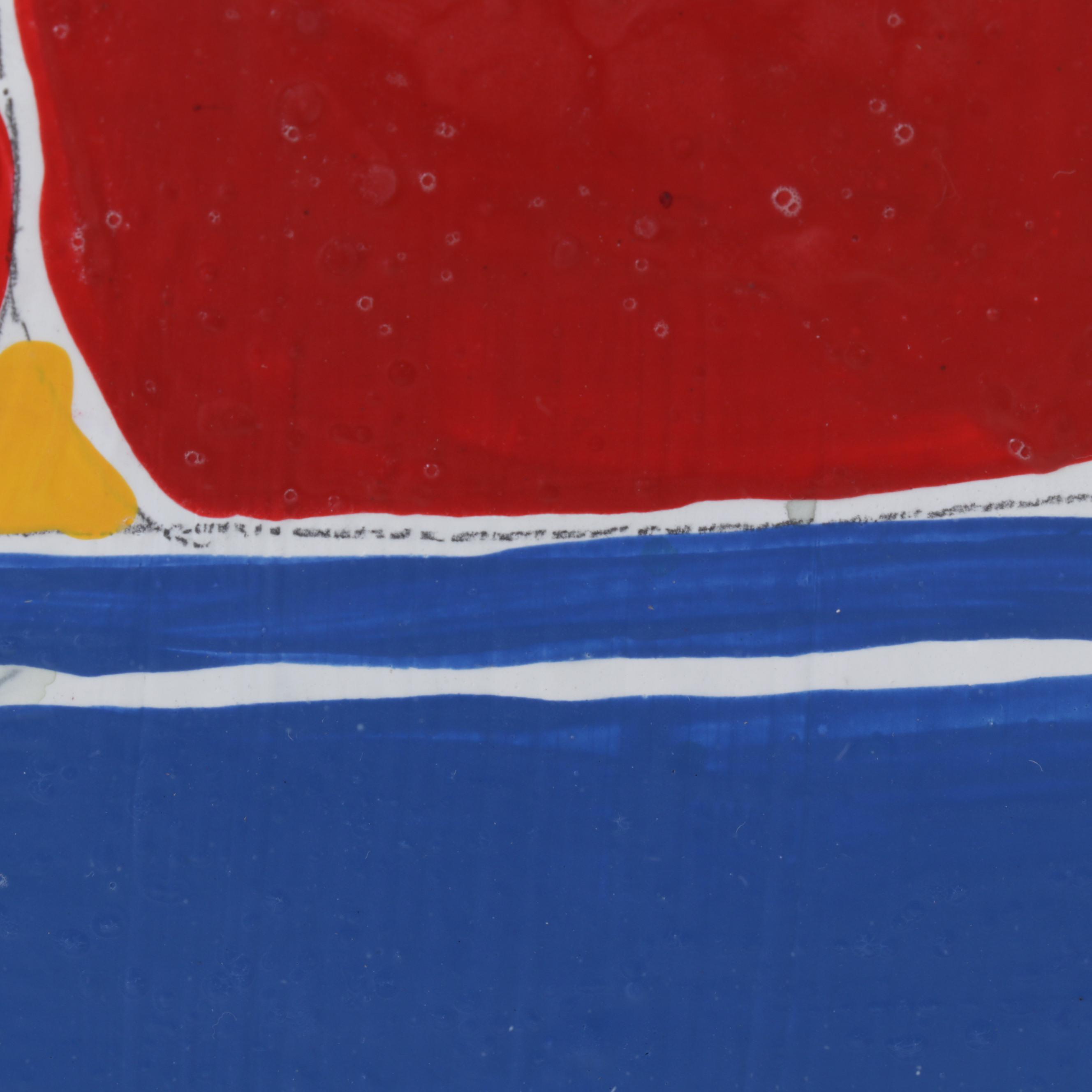 S. C. K. Turner Mixed Media Painting of Apples in Bowl, Circa 1990