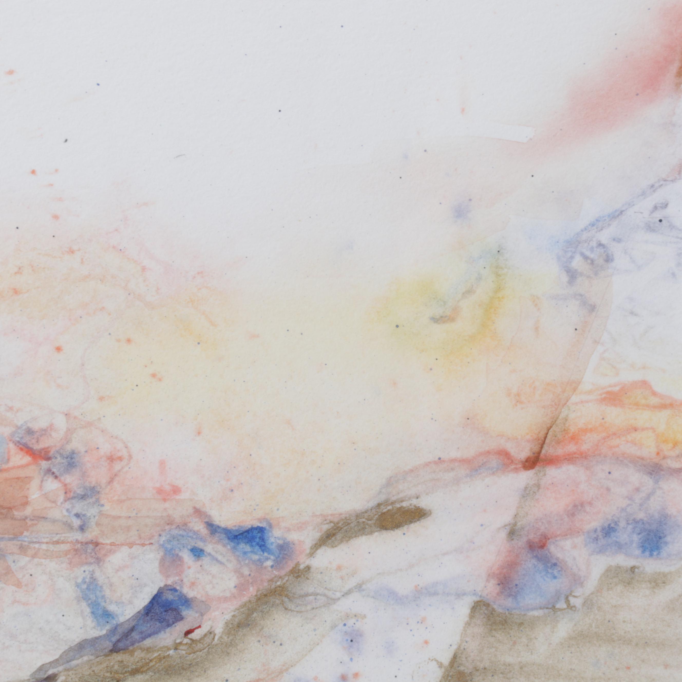 Sandi Paniccia Abstract Watercolor Painting "Buddies," 1998