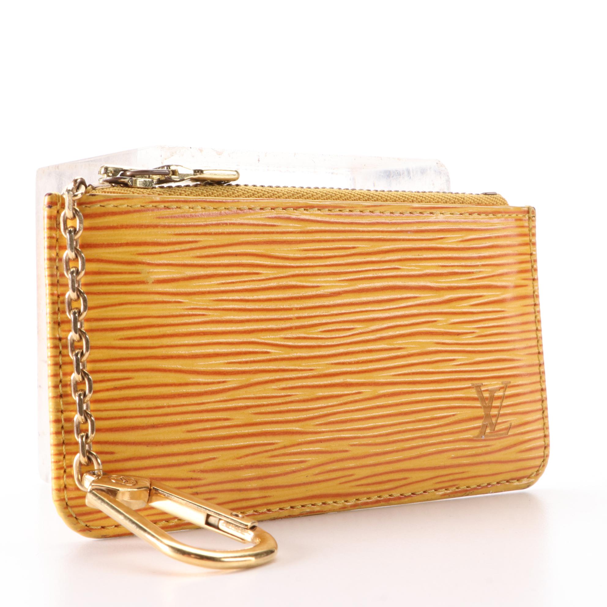 Louis Vuitton Pochette Cles in Tassil Yellow Epi Leather