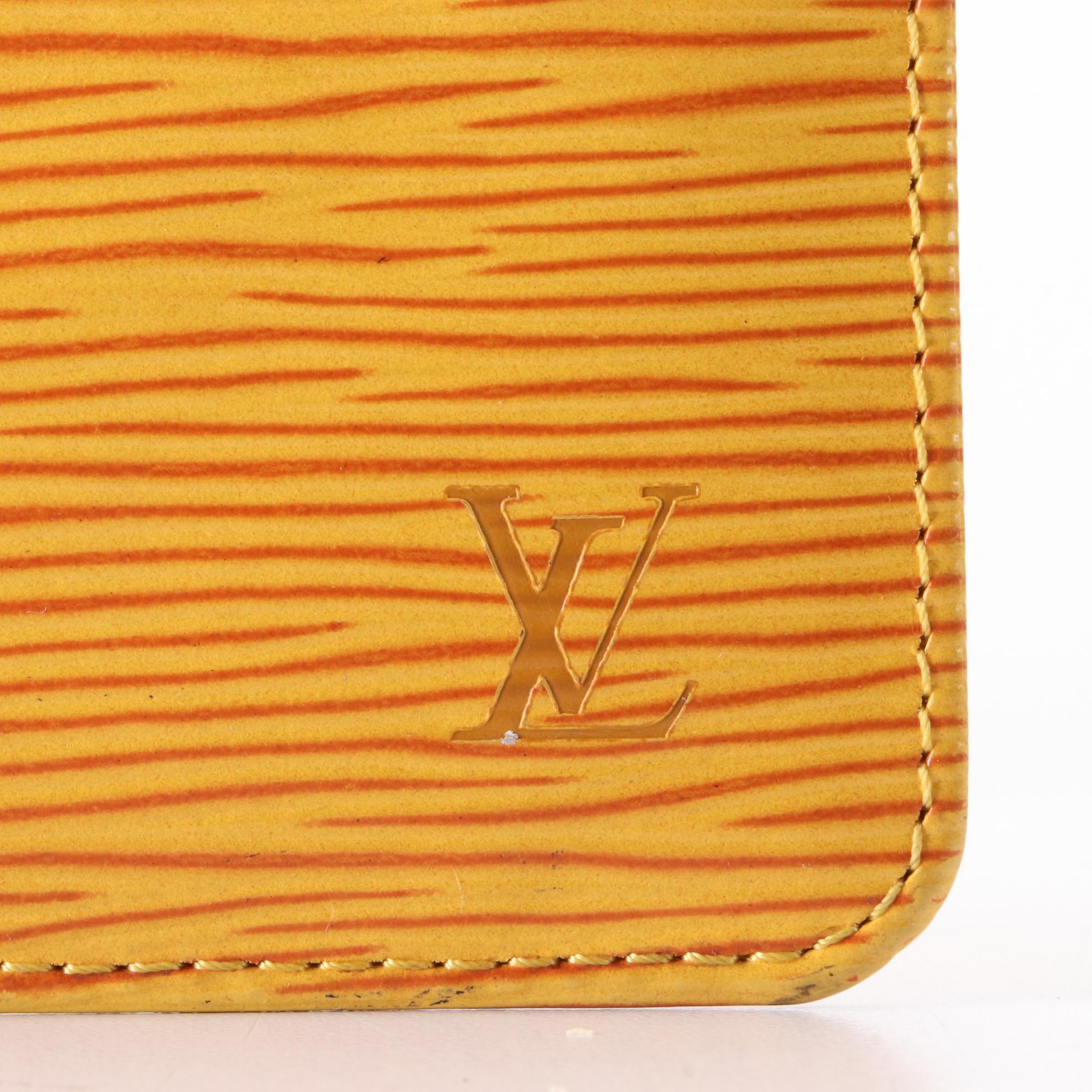 Louis Vuitton Pochette Cles in Tassil Yellow Epi Leather