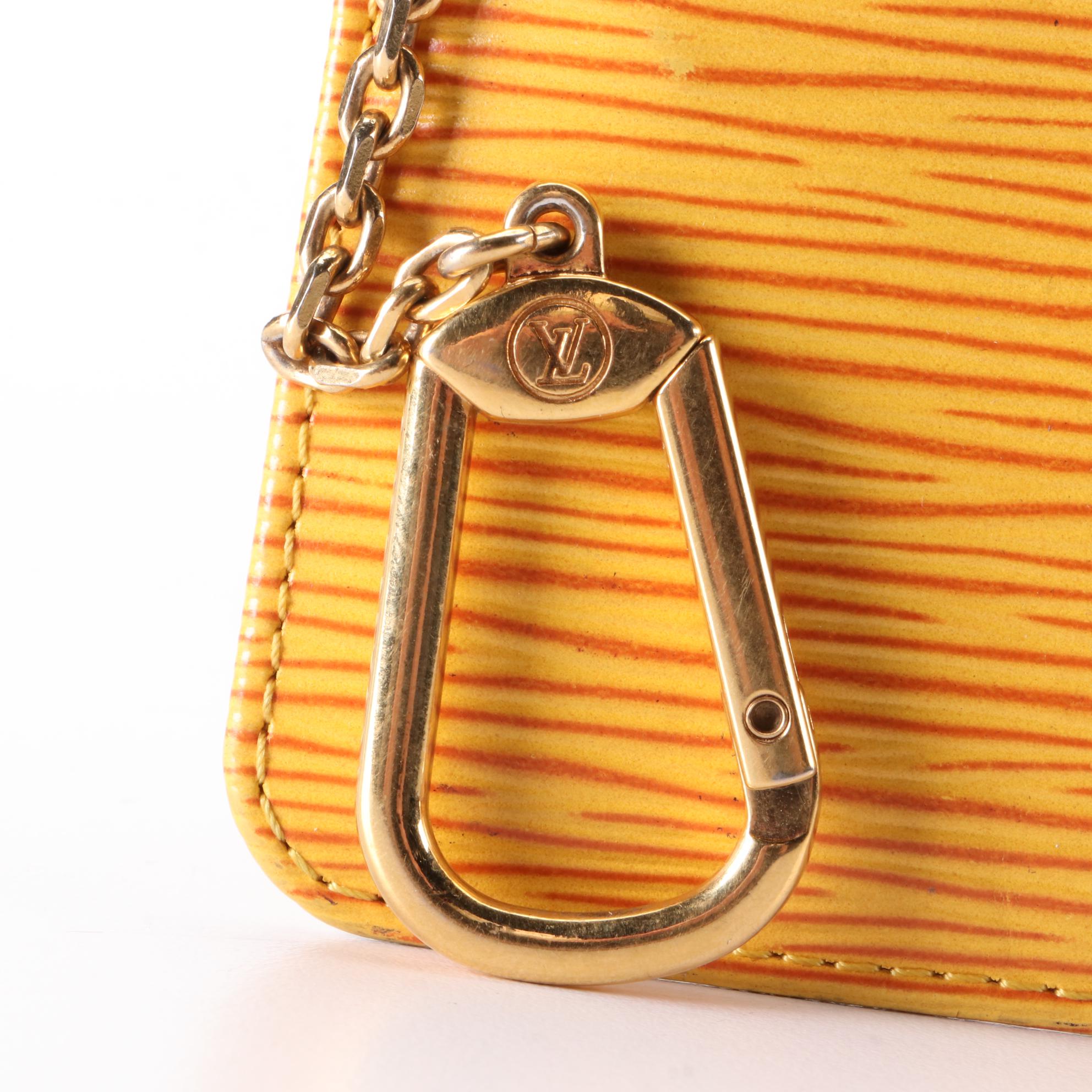Louis Vuitton Pochette Cles in Tassil Yellow Epi Leather