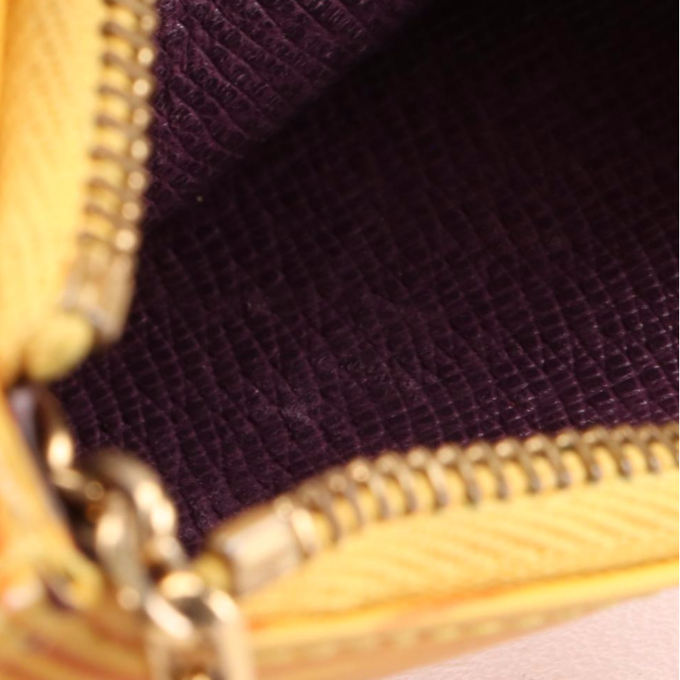 Louis Vuitton Pochette Cles in Tassil Yellow Epi Leather