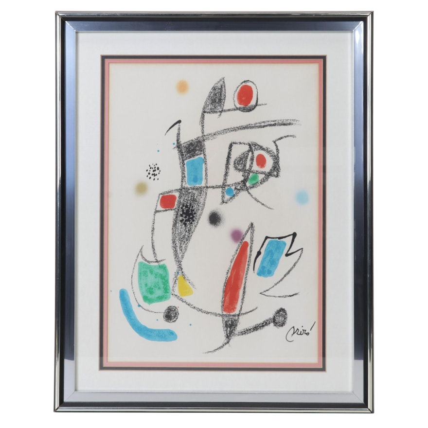 Joan Miró Color Lithograph "Dragonfly," Circa 1975