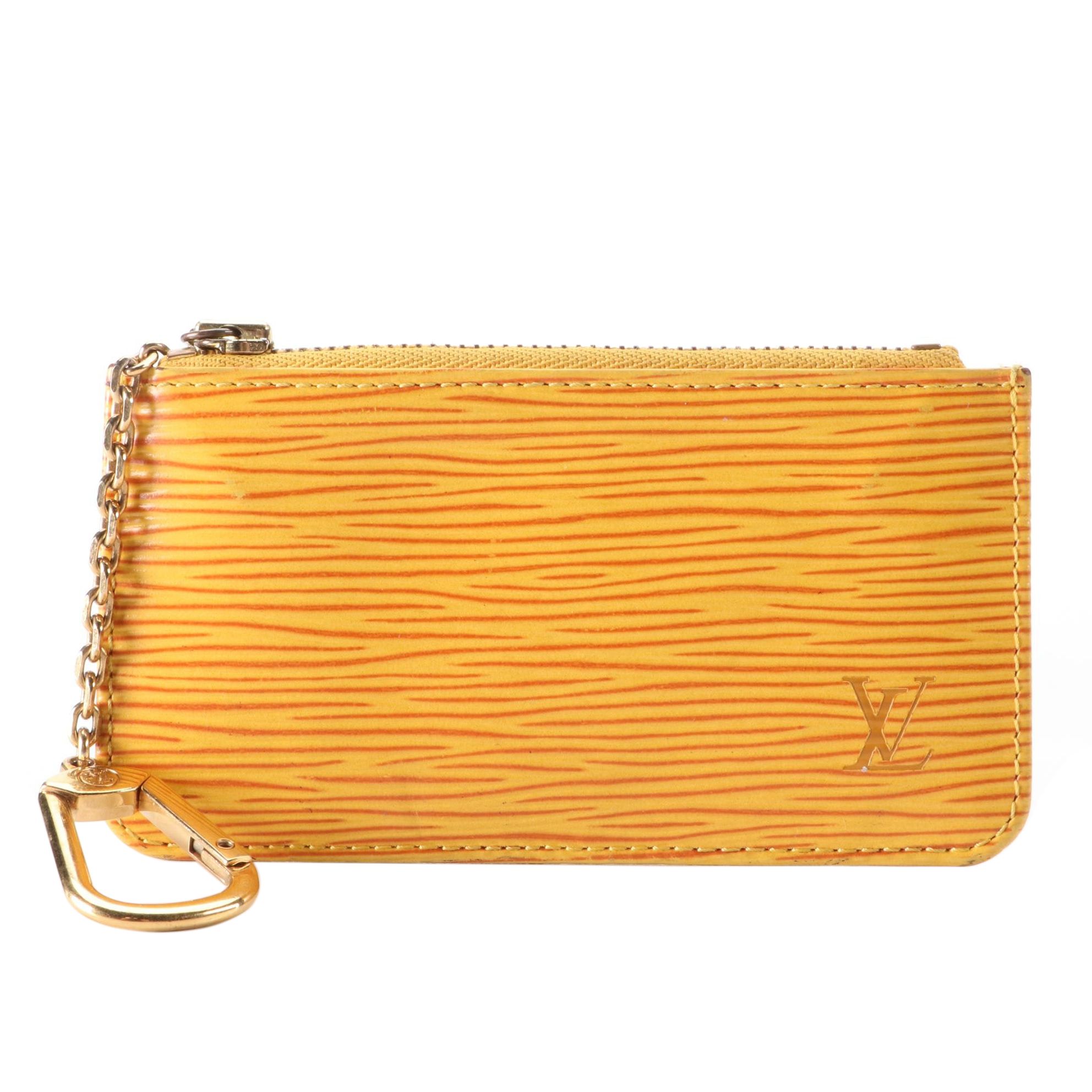 Louis Vuitton Pochette Cles in Tassil Yellow Epi Leather