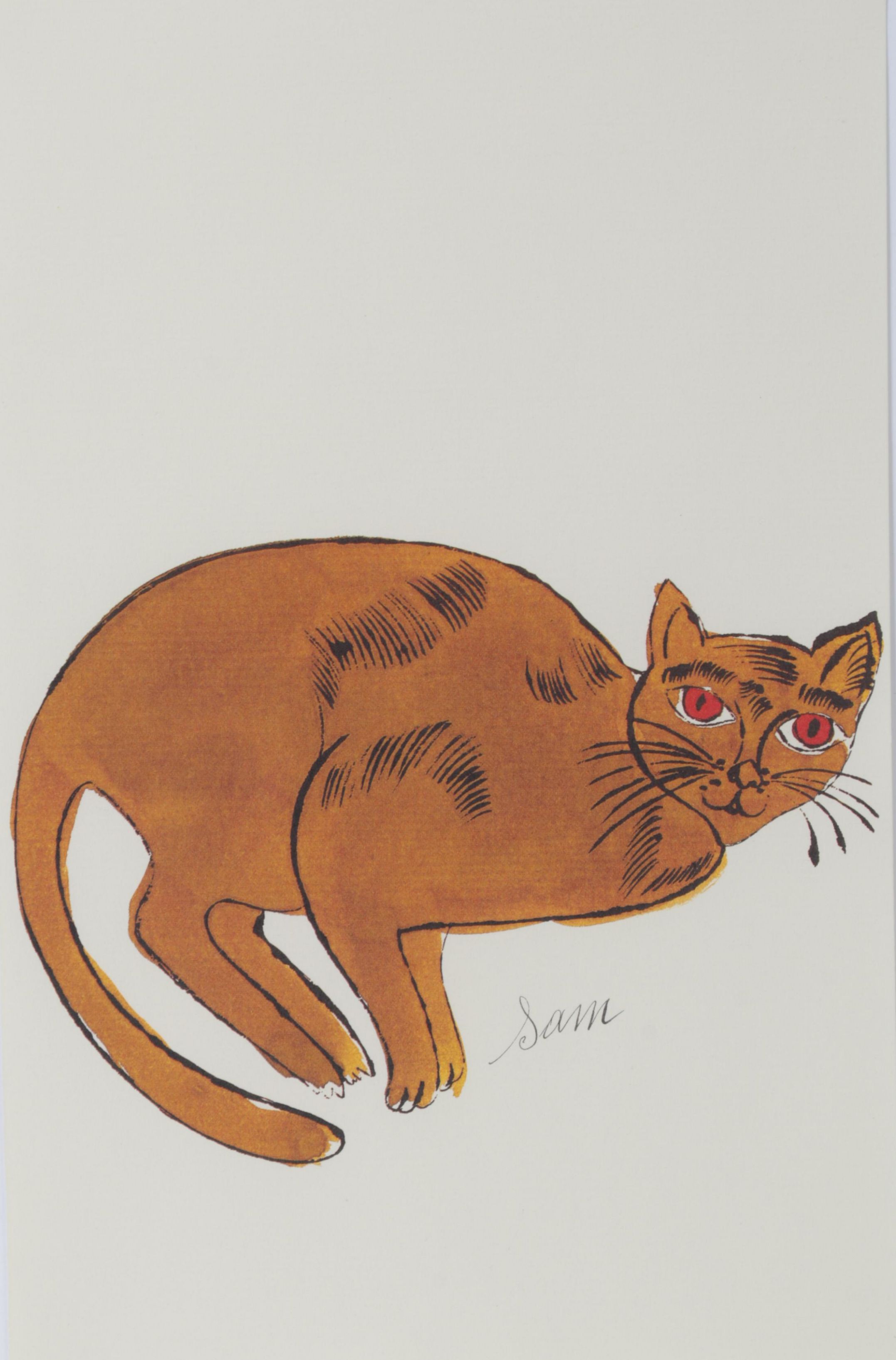 Offset Lithograph After Andy Warhol From "25 Cats Name Sam and One Blue Pussy"