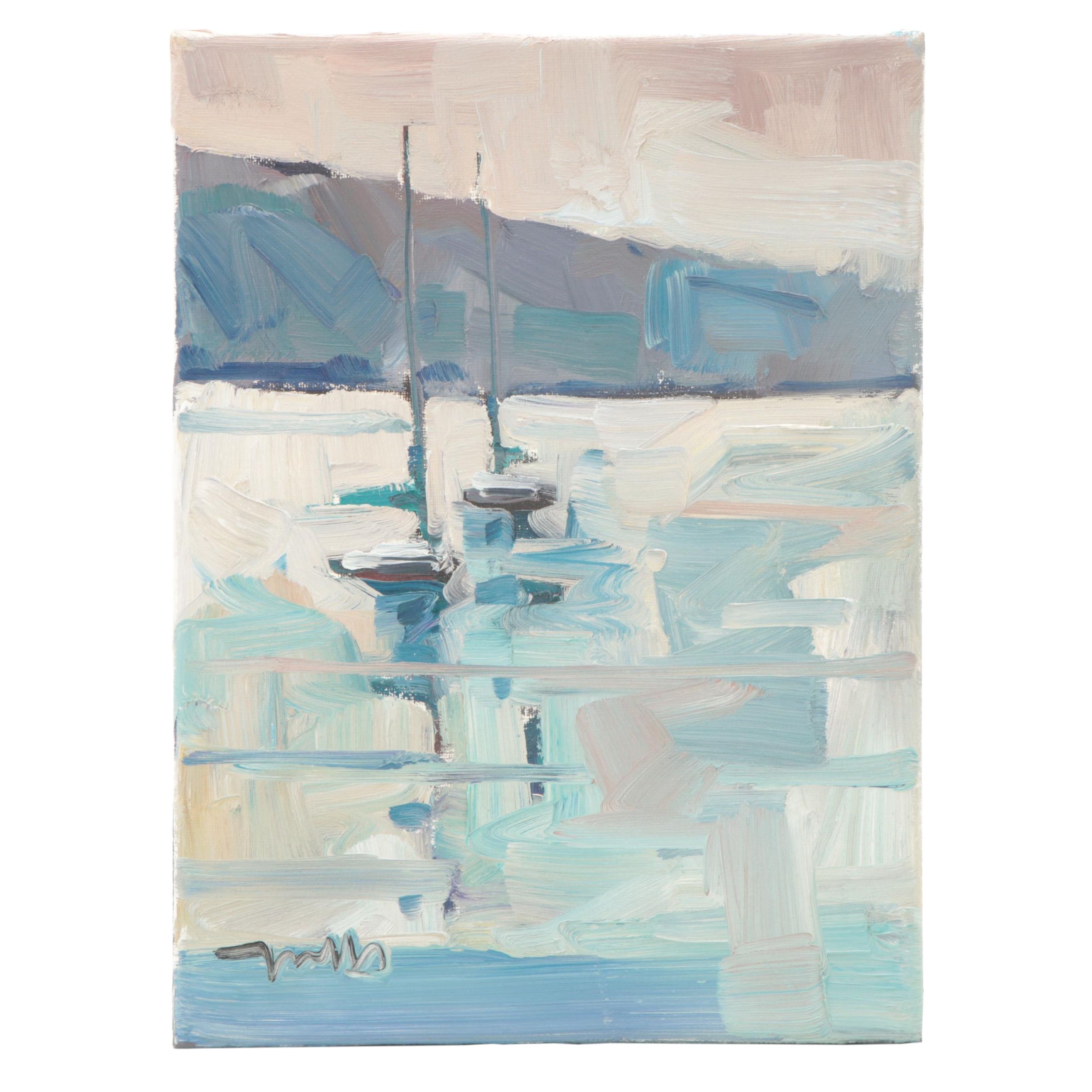 Jose Trujillo Oil Painting "Quiet Waters" 2021