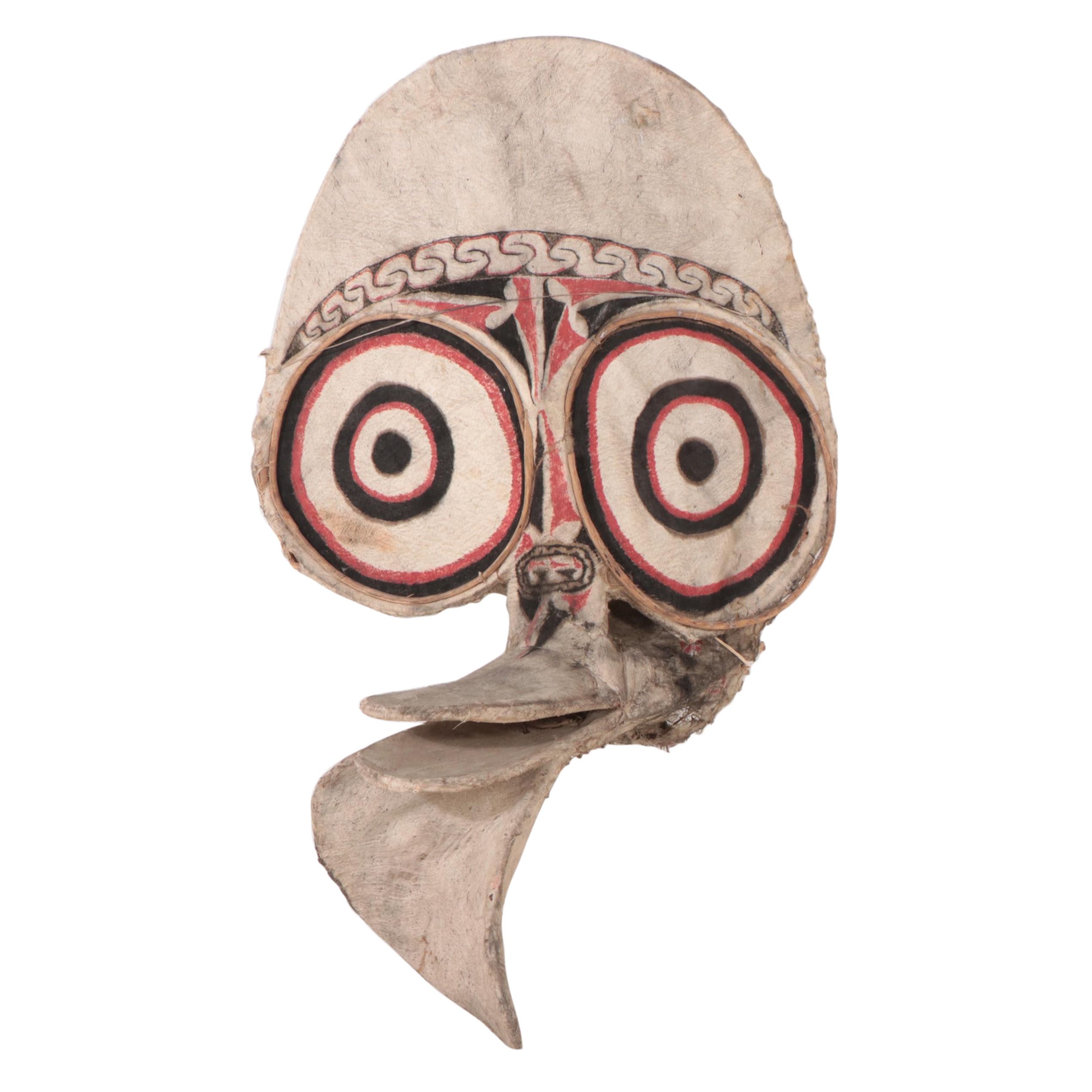 Baining Large-Scale Barkcloth Dance Mask, Papua New Guinea/New Britain