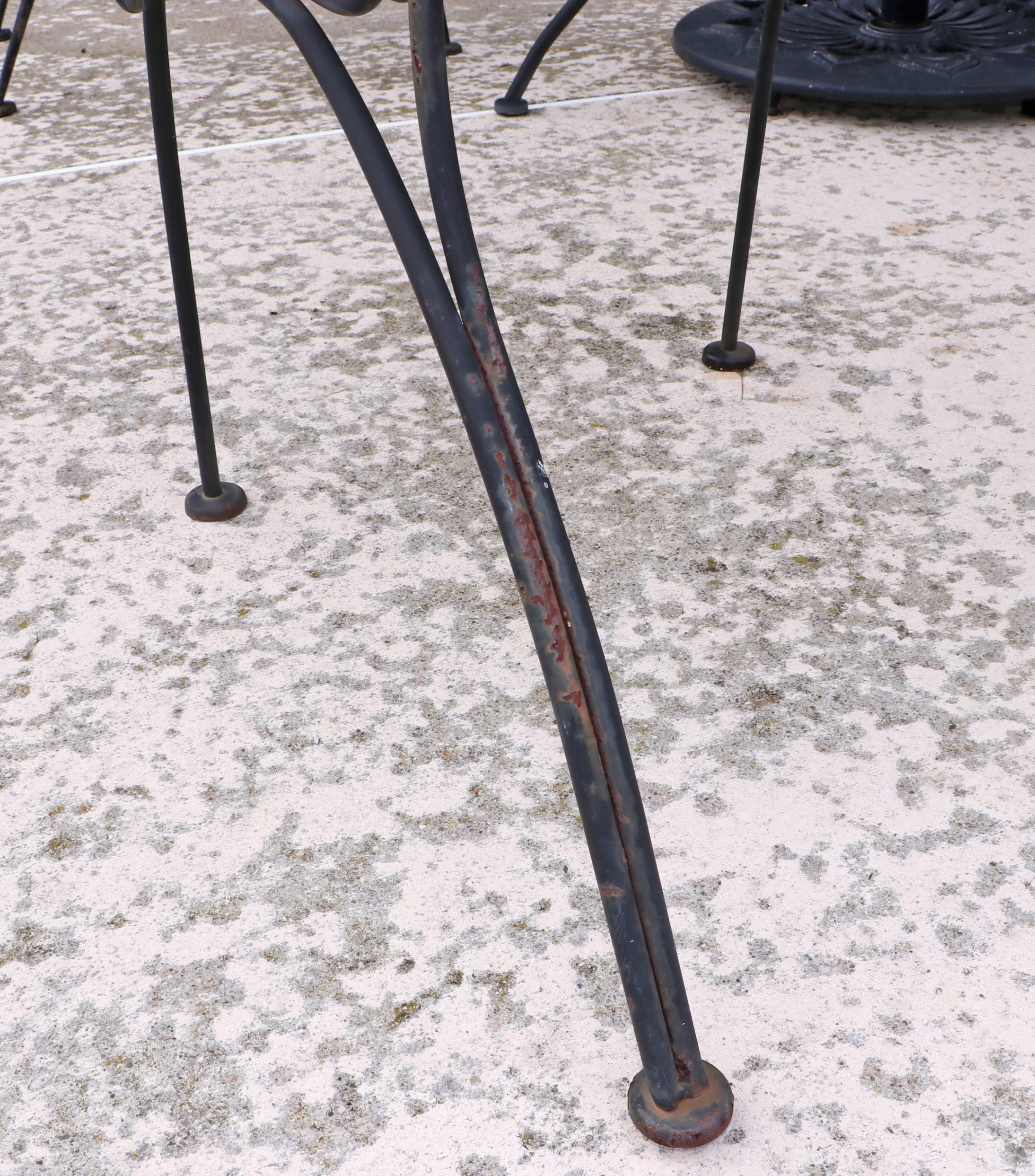 Metal Patio Dining Table with AGIO Tilt Umbrella