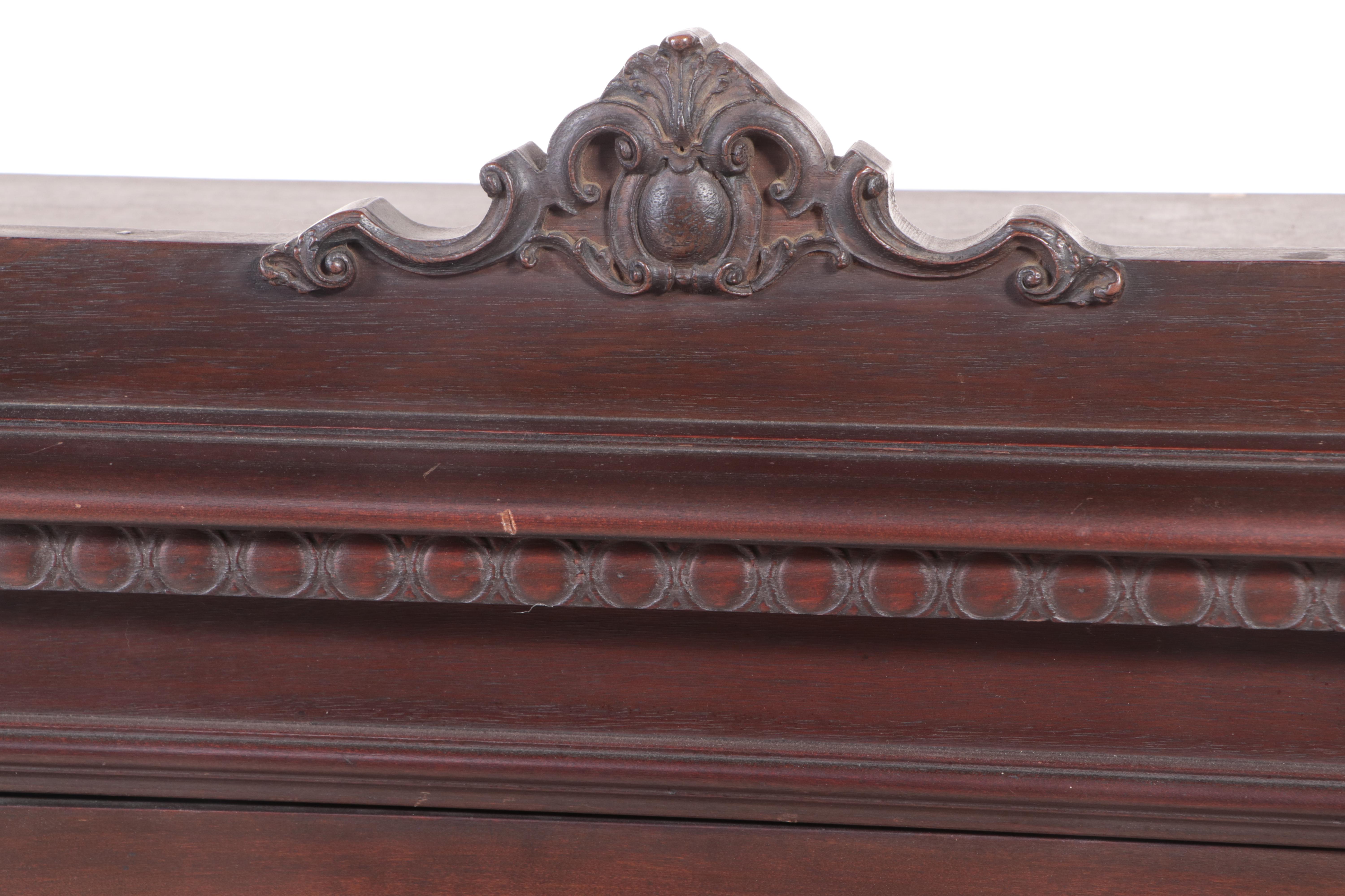 Renaissance Revival Walnut China Cabinet, 1920s