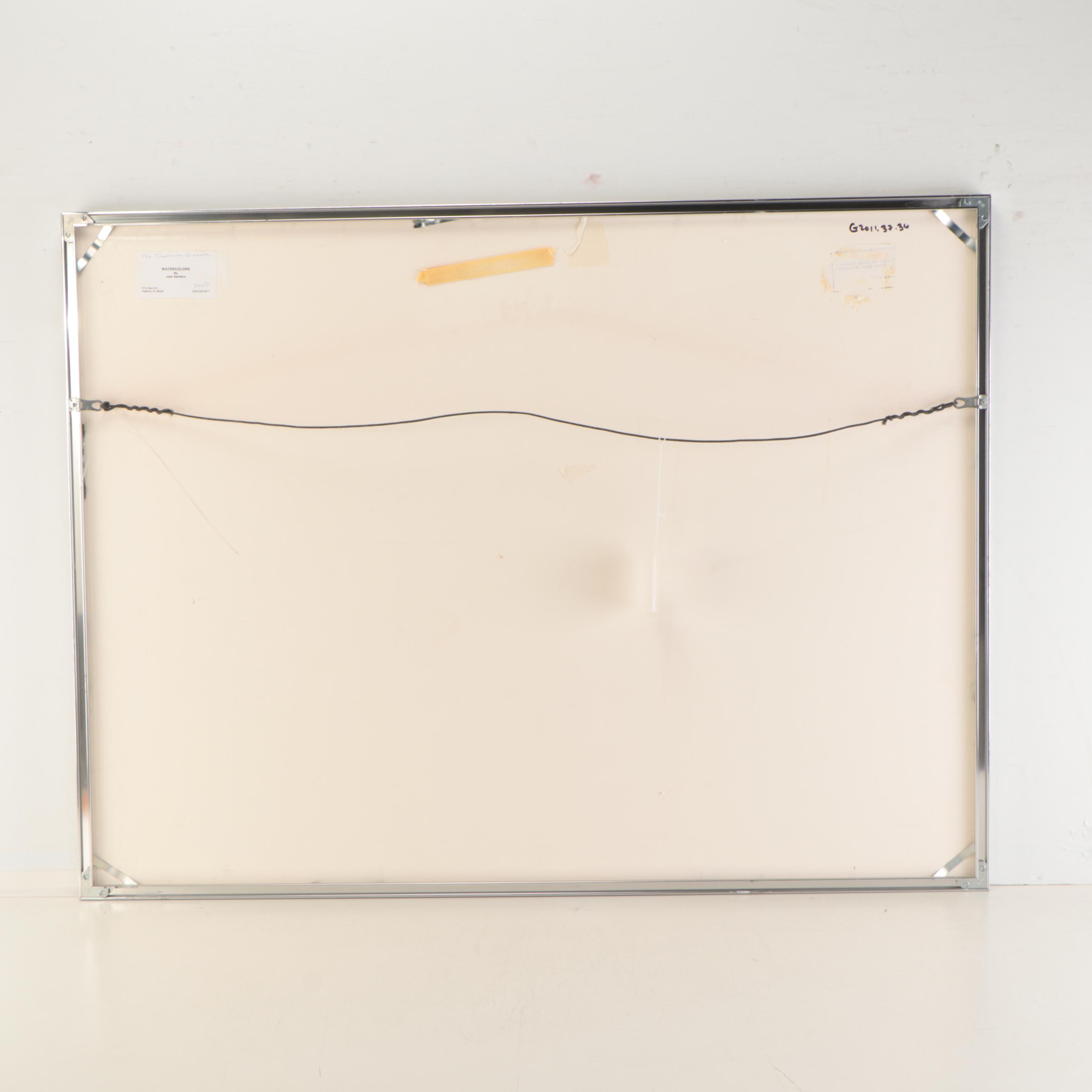 Jack Sanders Watercolor Painting "The Transocean Diamante," Circa 1999